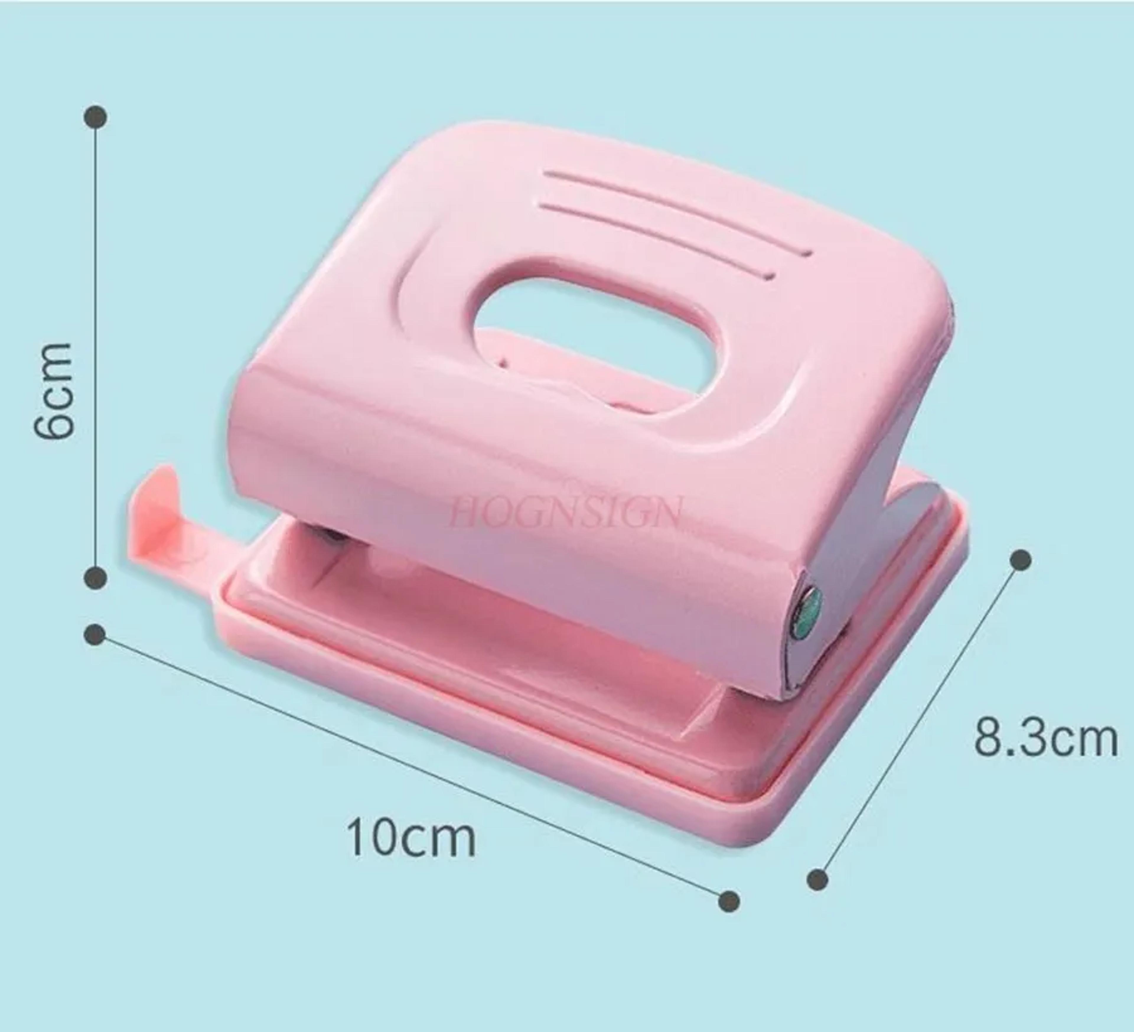 macaron color double hole paper punch for thick loose leaf notebook crafting