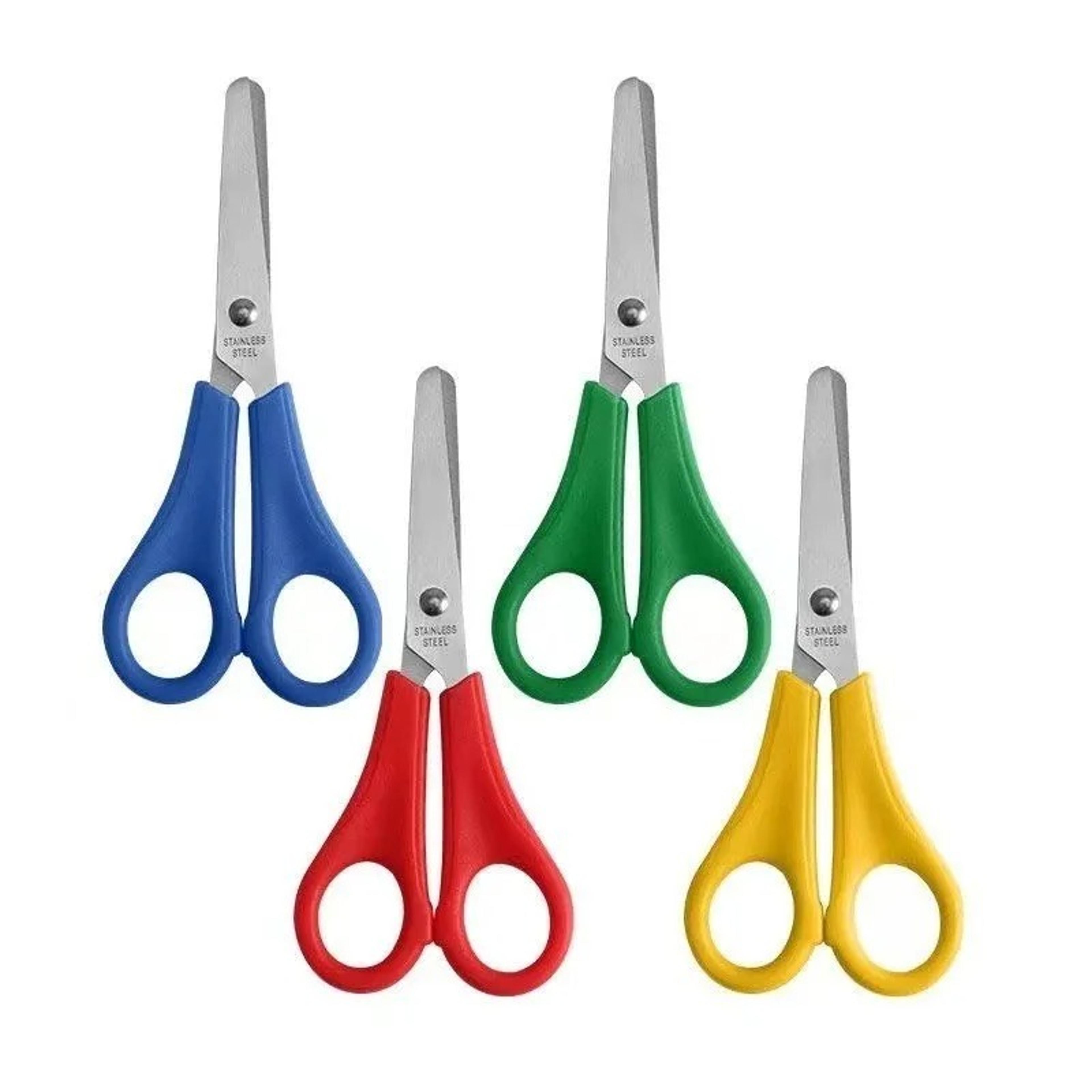 cute safety ruler scissors diy craft scissors for students school office and handmade projects