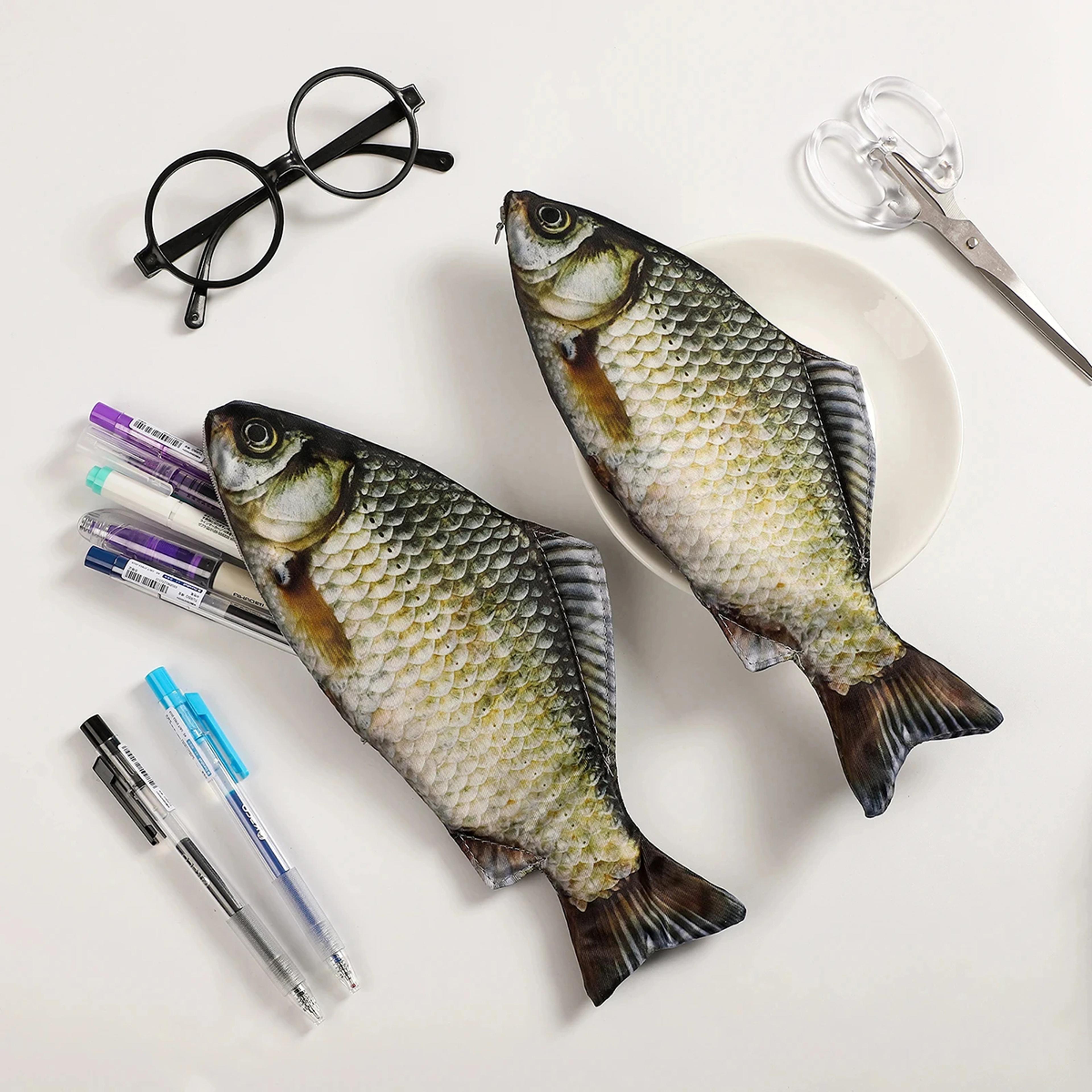 creative fish pen bag cute simulated carp pencil case for students and gift lovers
