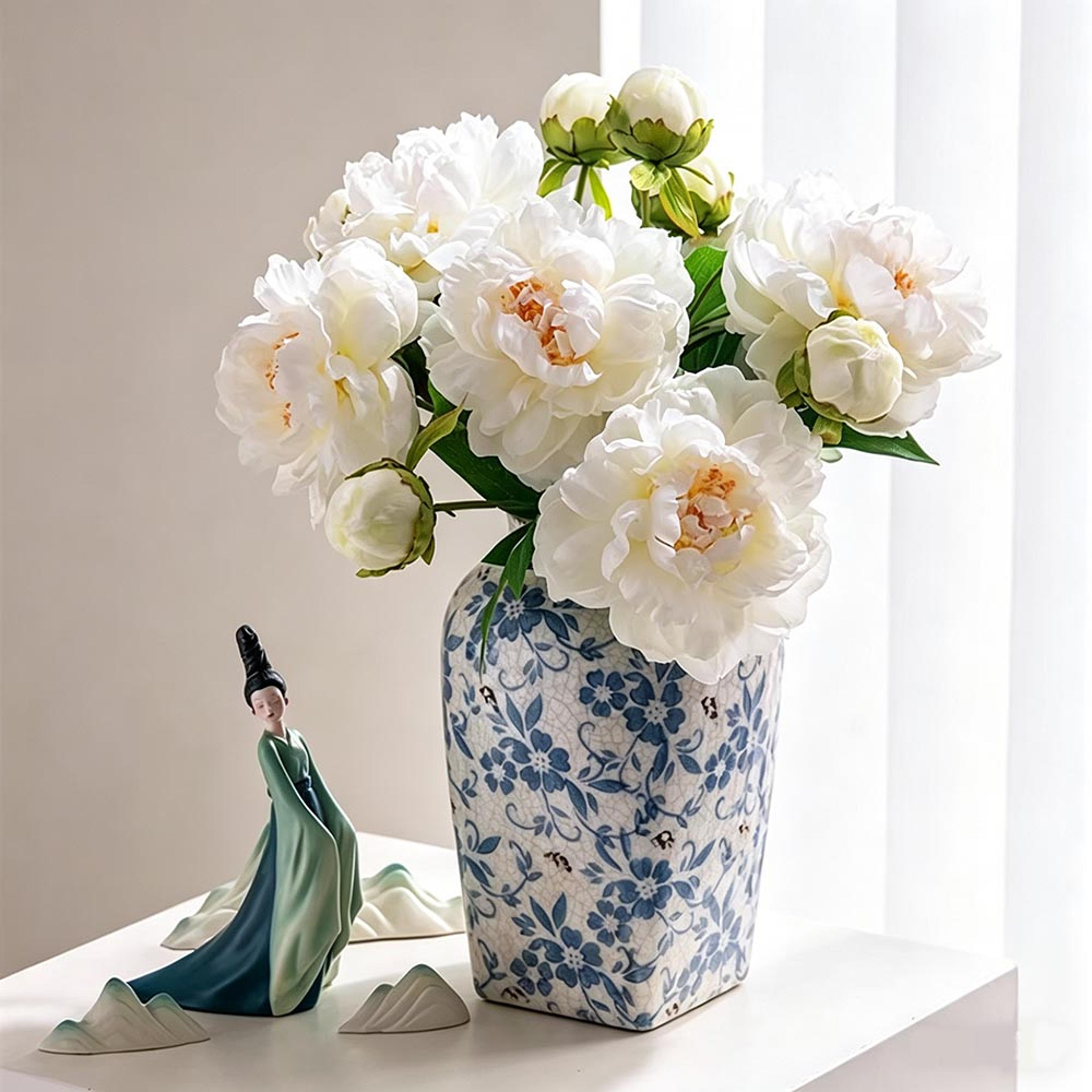artificial peony bouquet for wedding and farmhouse decor