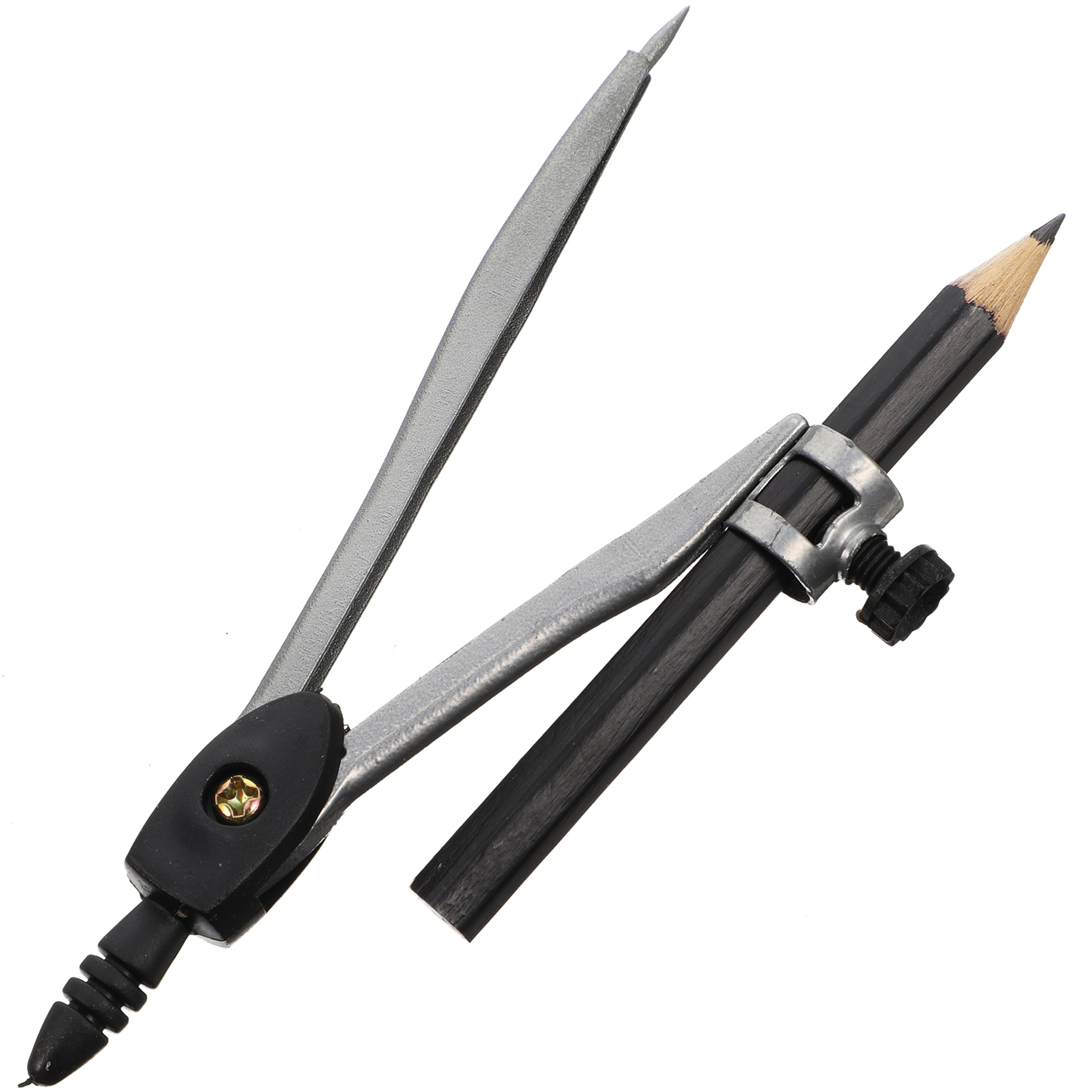 professional metal drawing compass for geometry drafting and woodworking