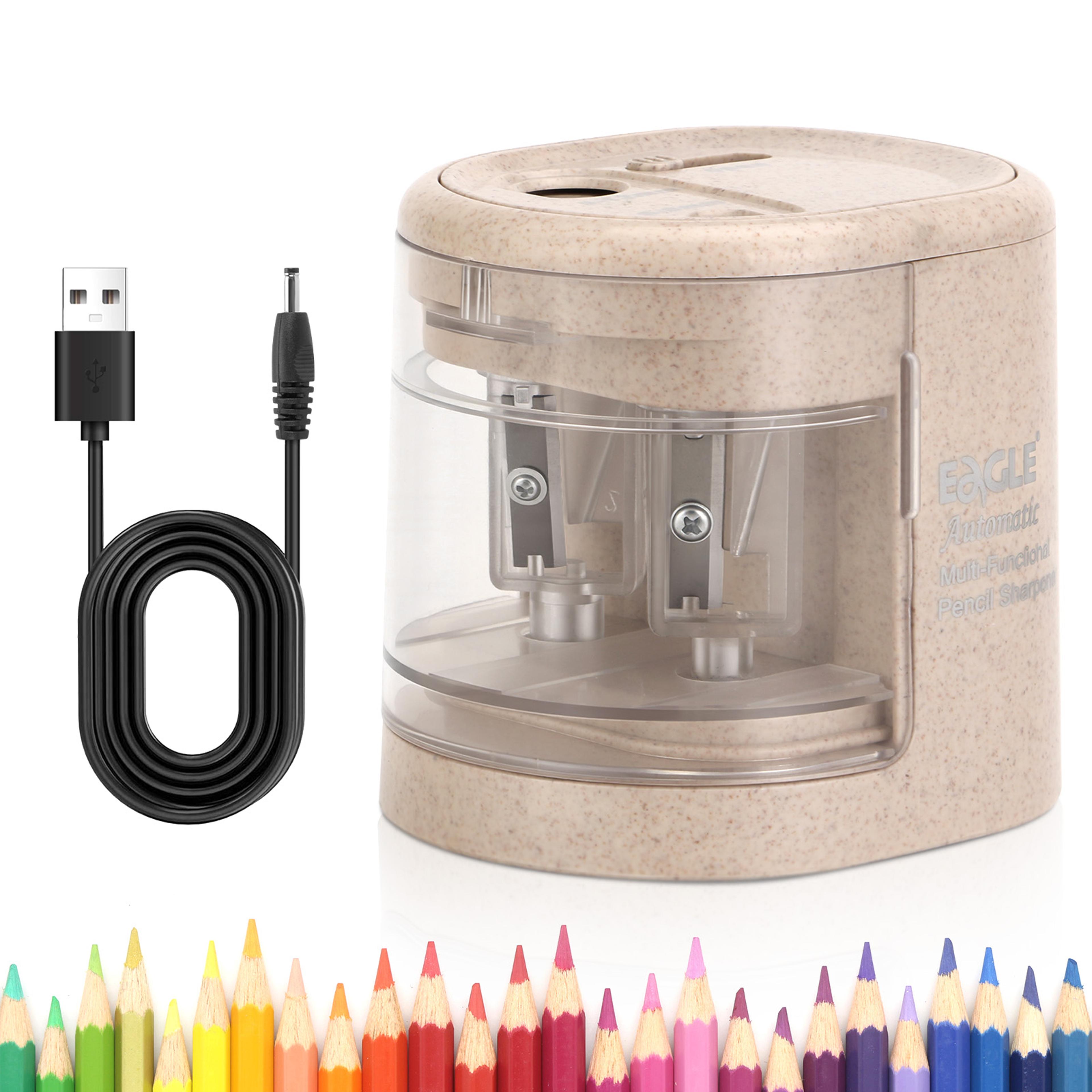 automatic electric pencil sharpener fast sharpening machine for school office art supplies