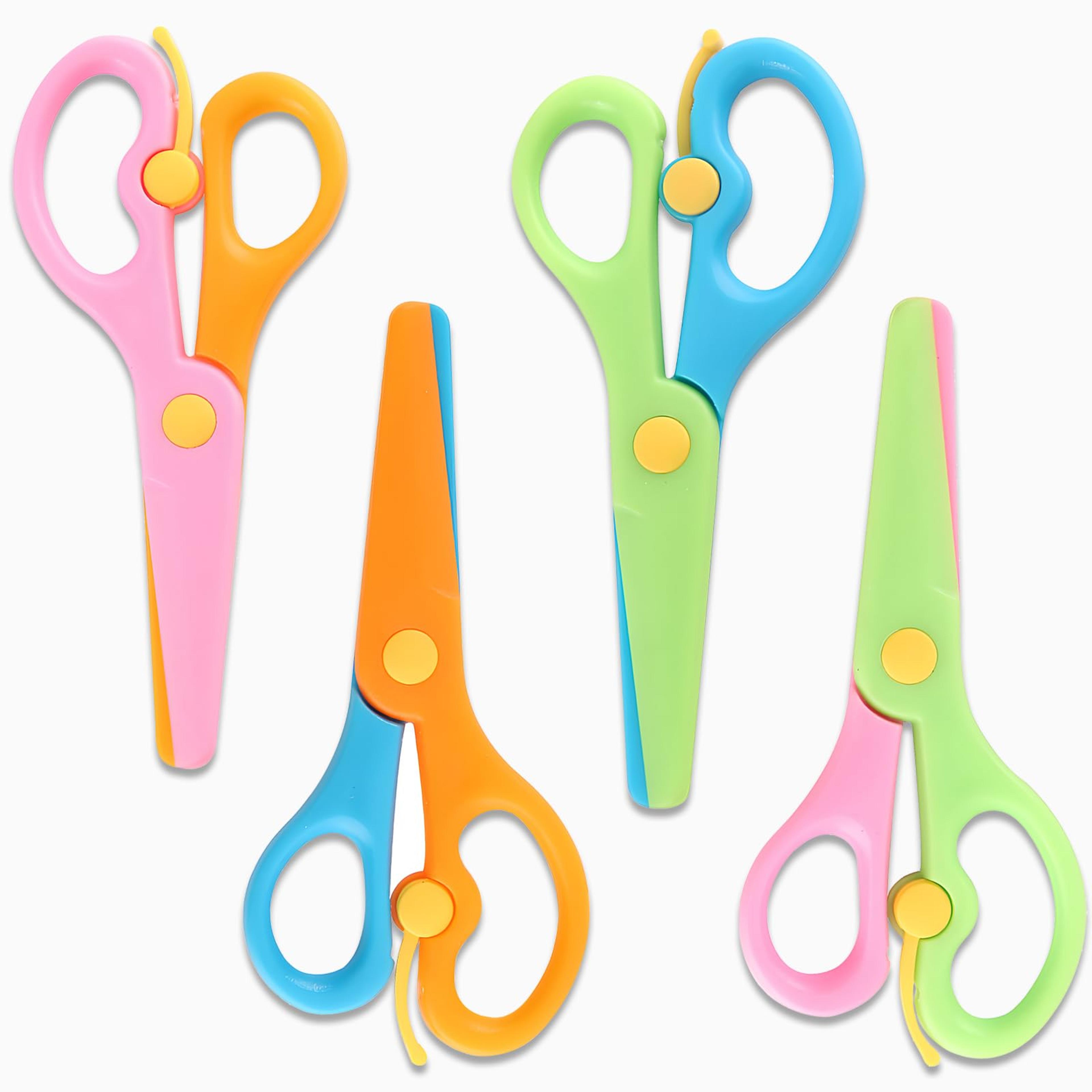 kids safety scissors non toxic smooth edge craft scissors for school diy art projects