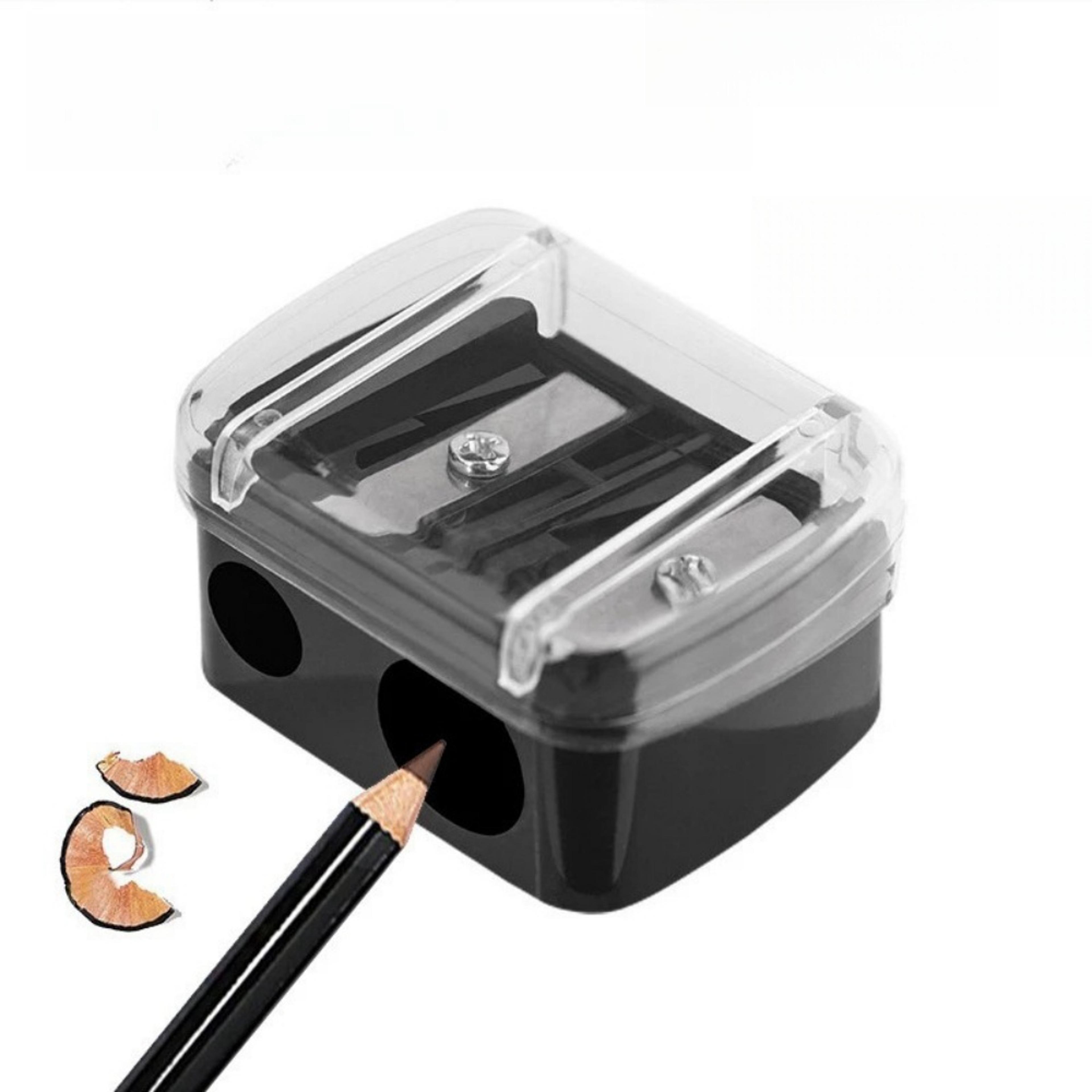 precision double hole eyeliner pencil sharpener cosmetic makeup tool