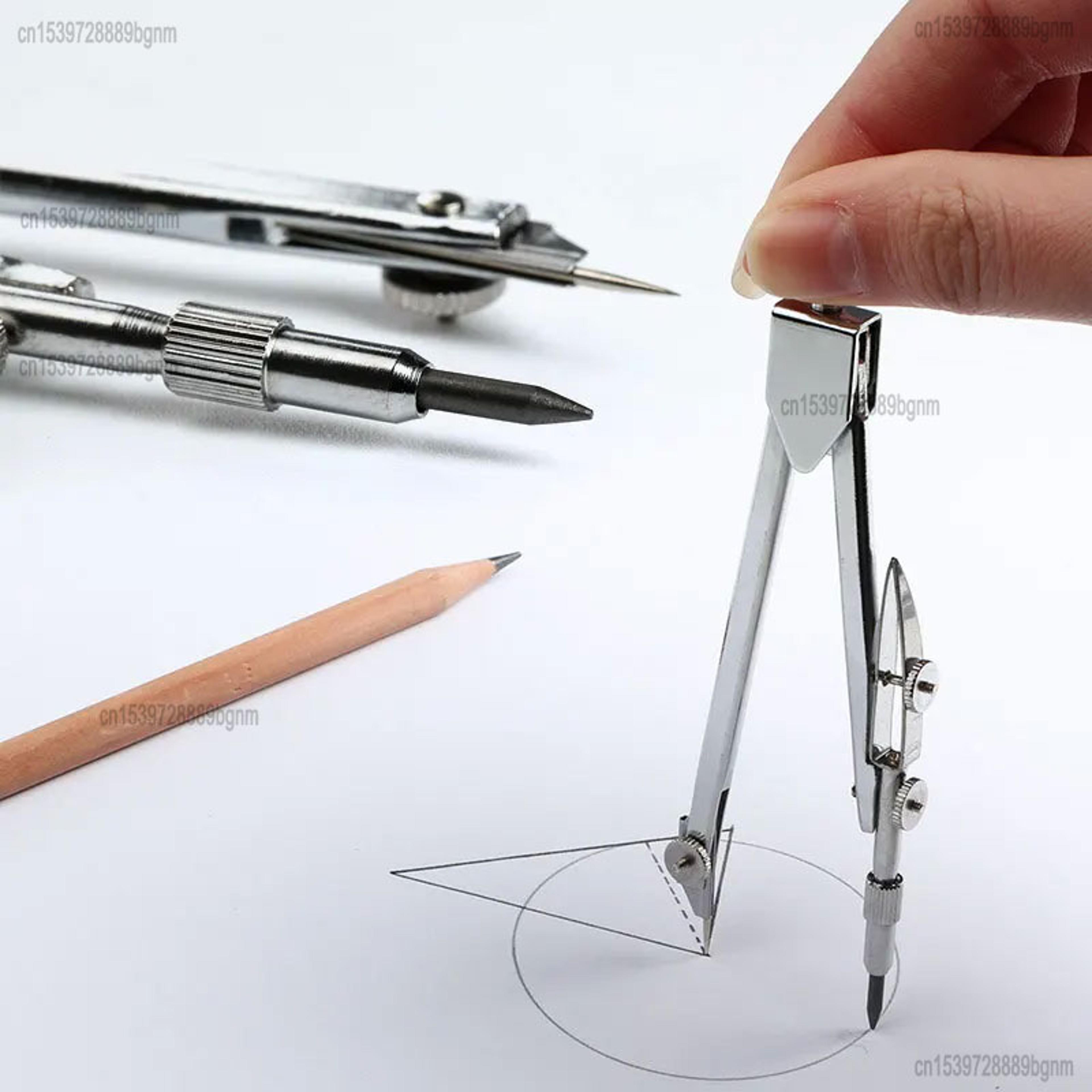 precision metal geometry compass set for drafting and art
