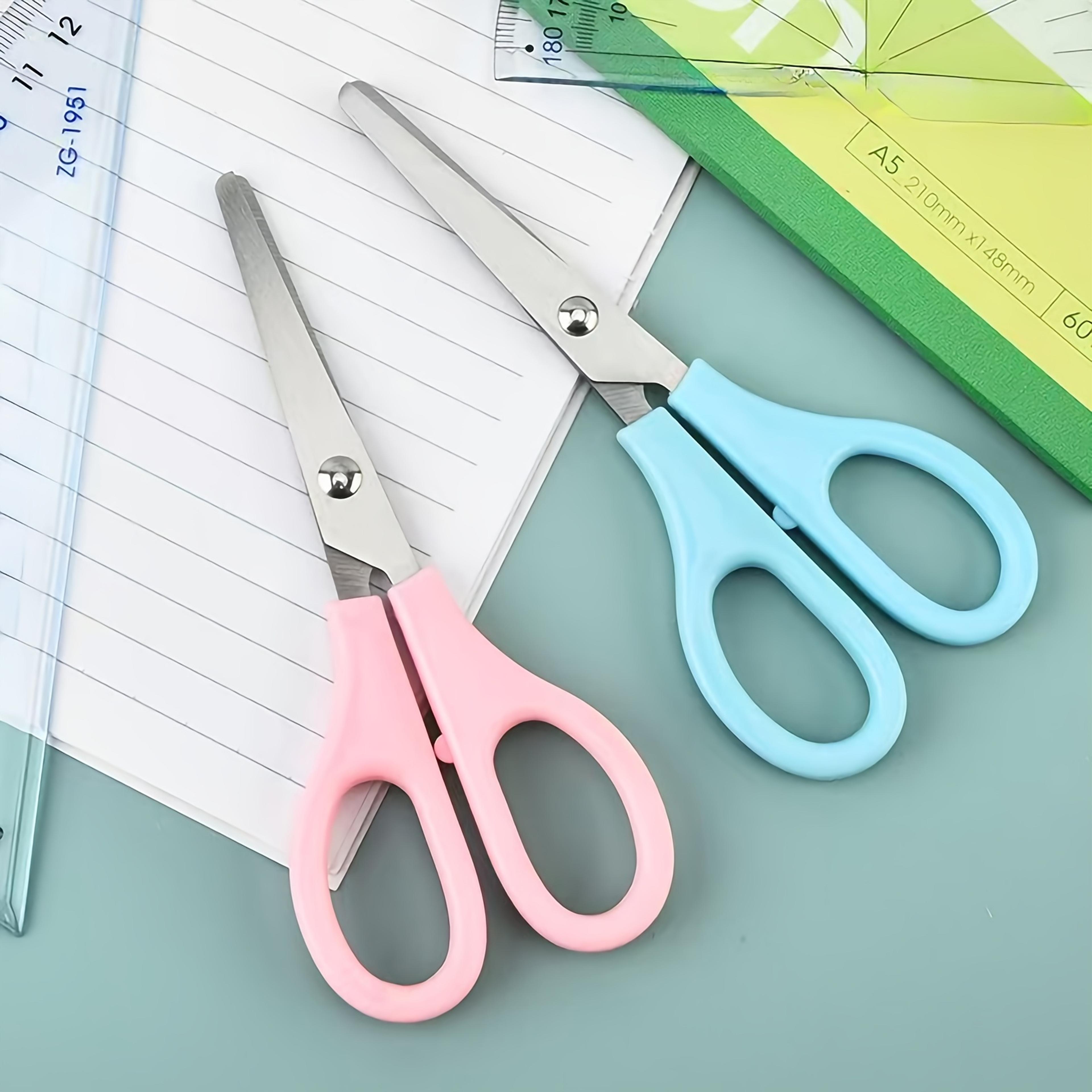 precision stainless steel scissors with round tips for fabric, paper and crafts