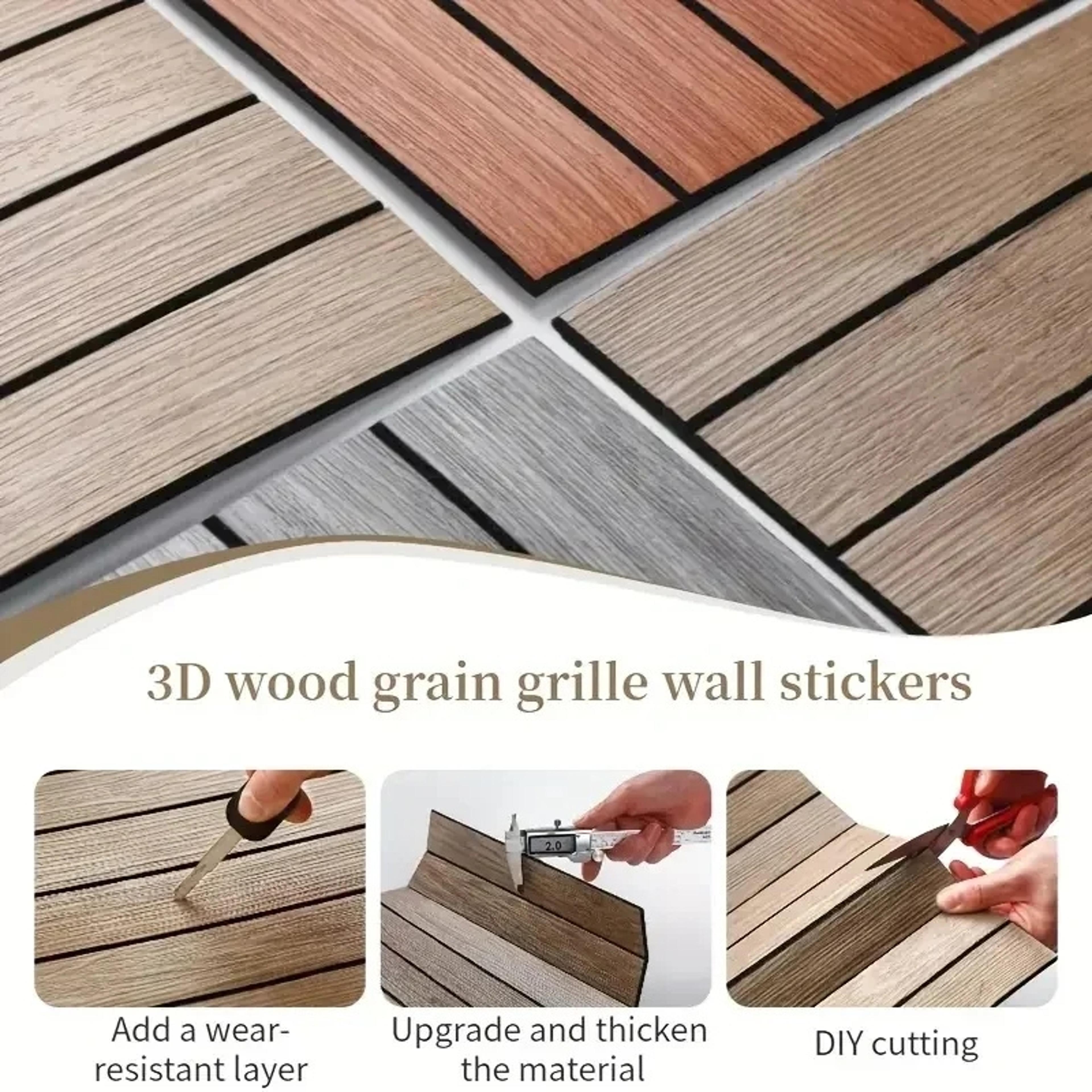 wood grain peel and stick wallpaper decorative wall panels for kitchen and home renovation