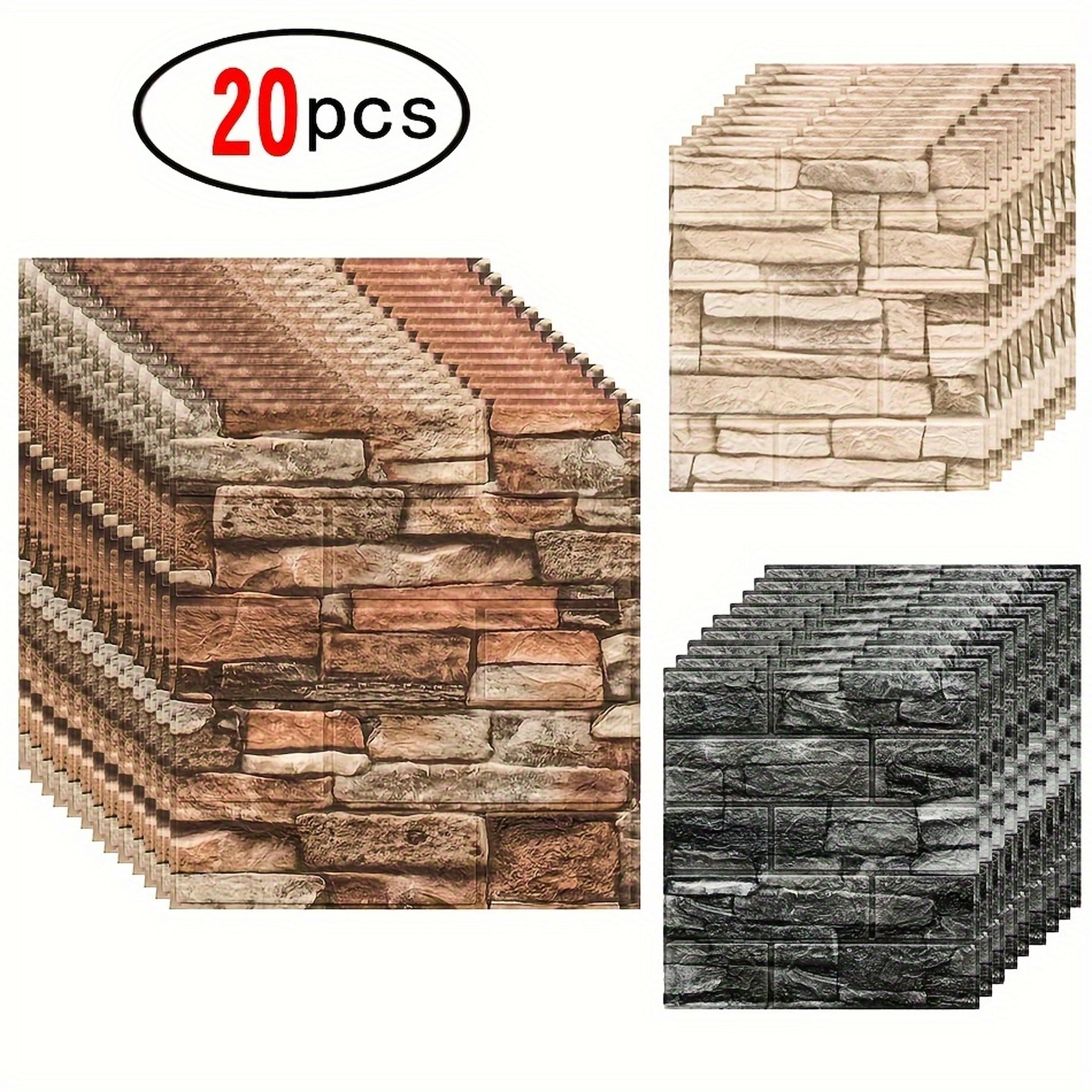 waterproof brick pattern self adhesive wall stickers for easy home makeover