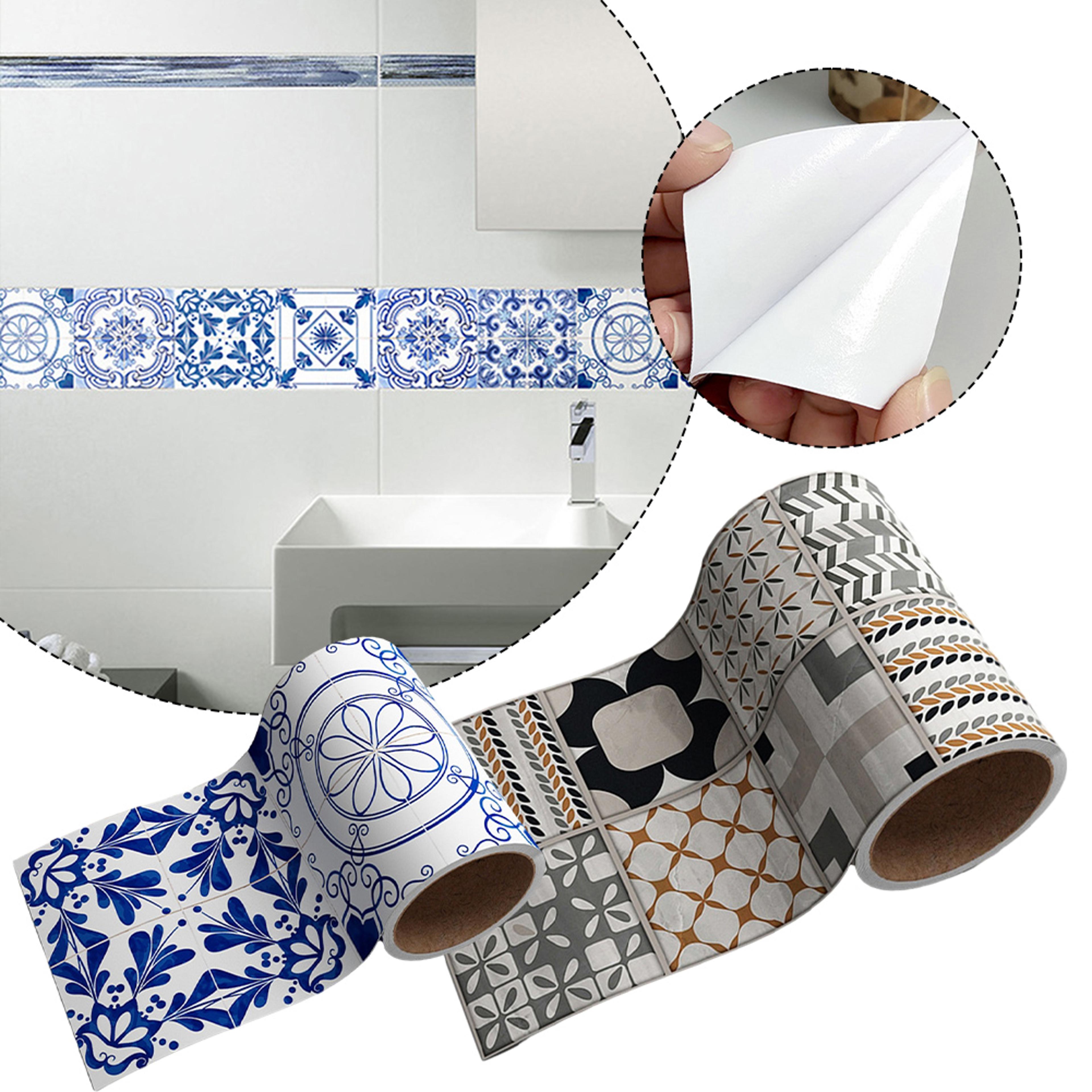 waterproof bathroom wall line sticker self adhesive peel and stick tile border decor
