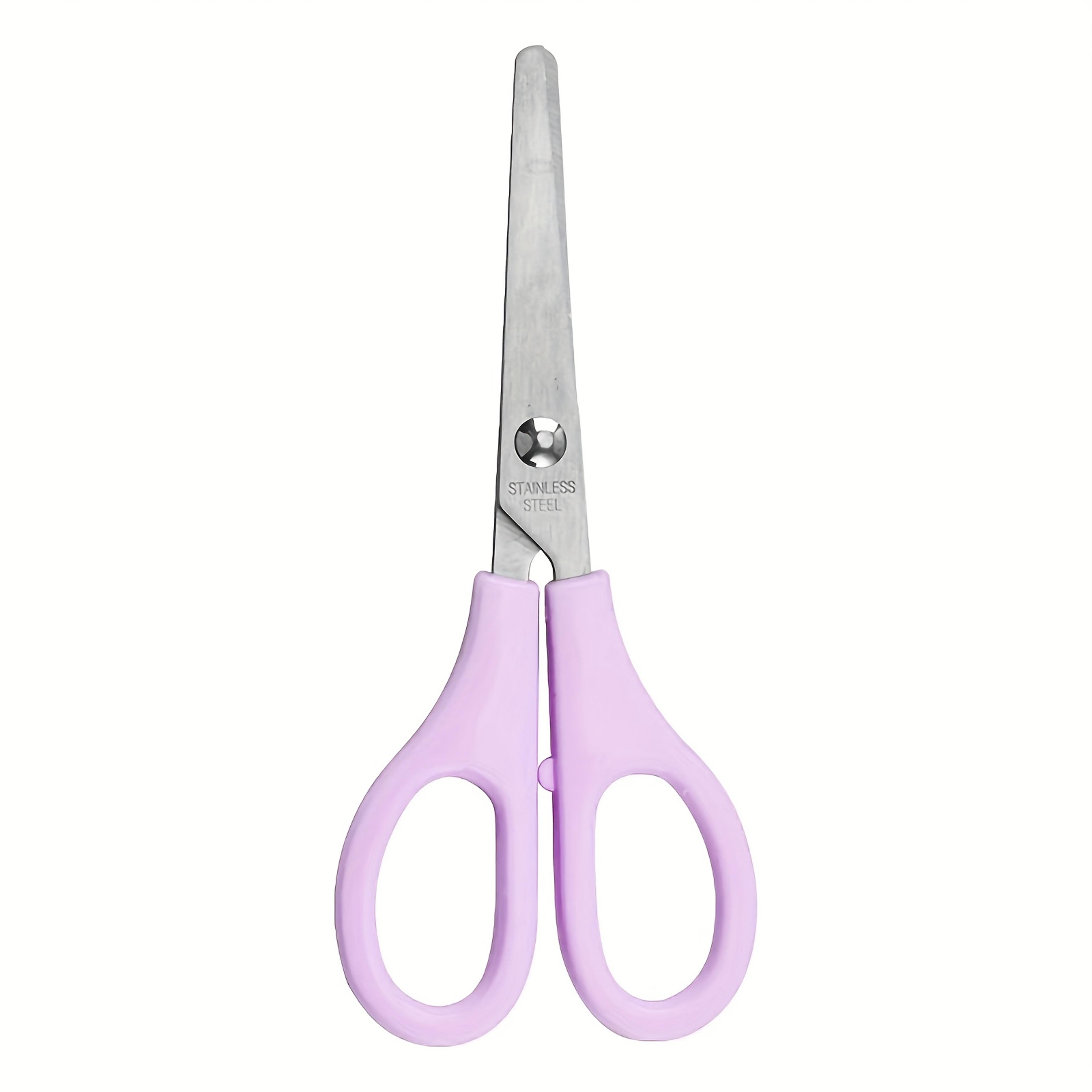 stainless steel round tip scissors sharp precision cutting tool for home office and craft use