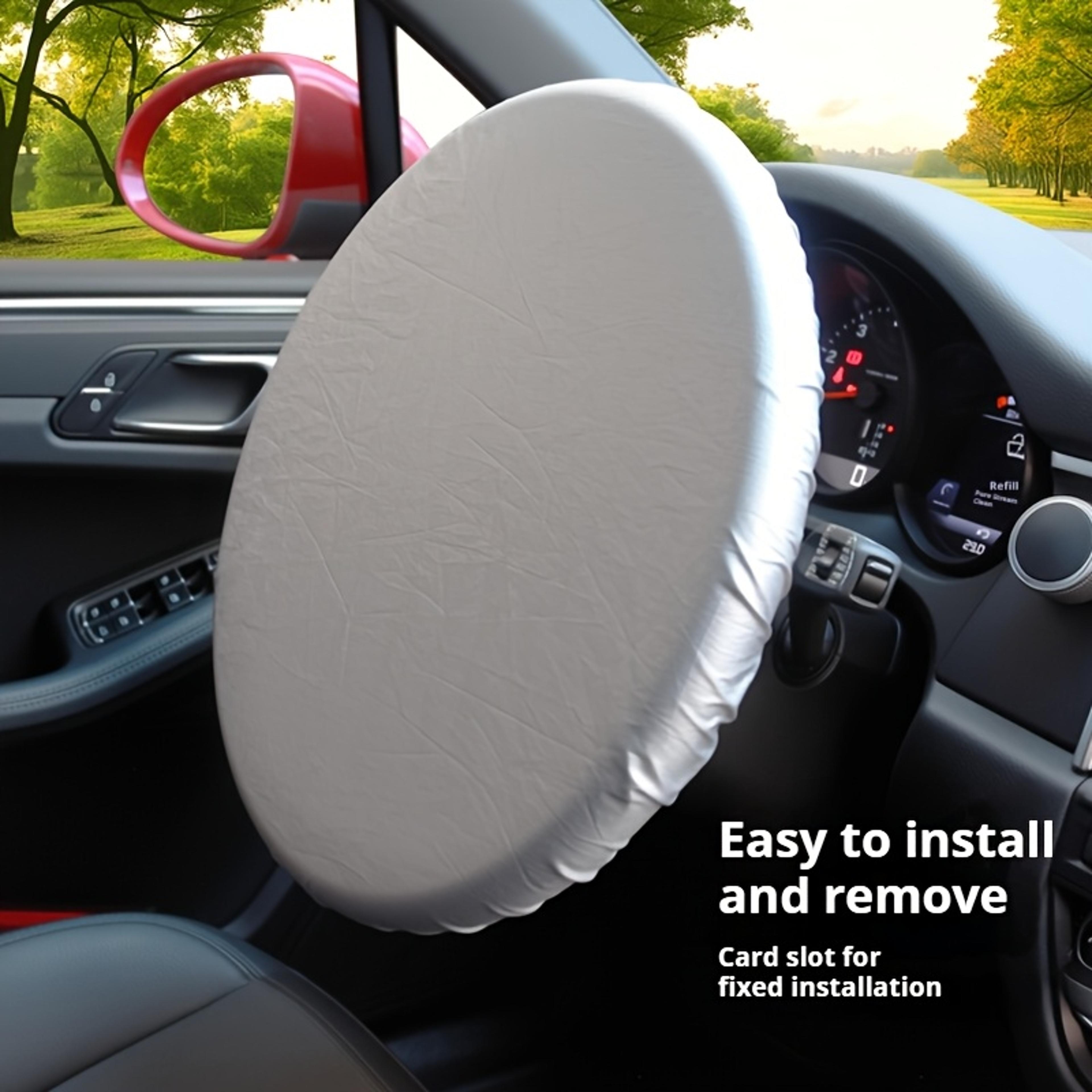 universal car steering wheel cover sunshade heat insulation anti uv protector