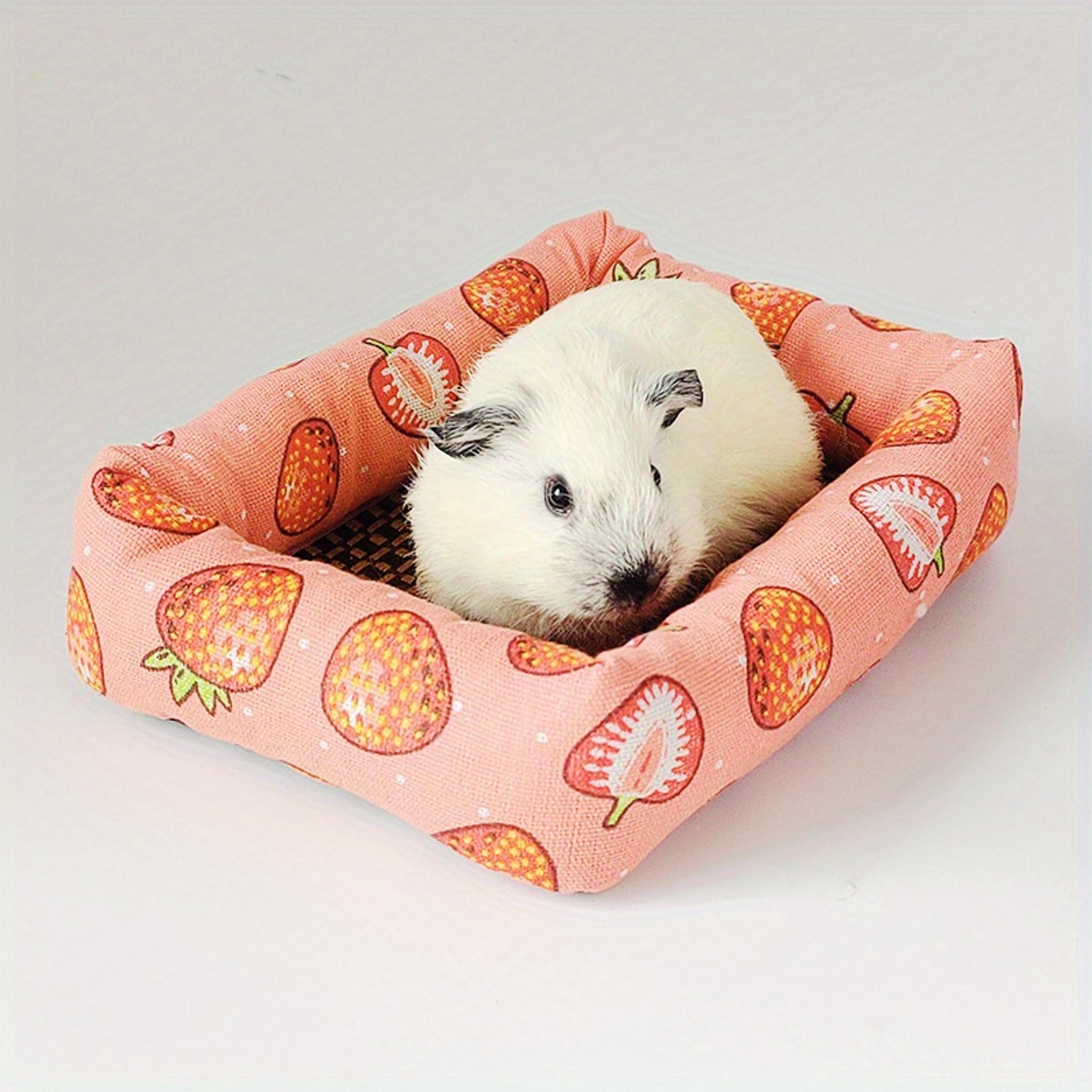breathable summer cooling pet bed rattan mat for cats hamsters guinea pigs