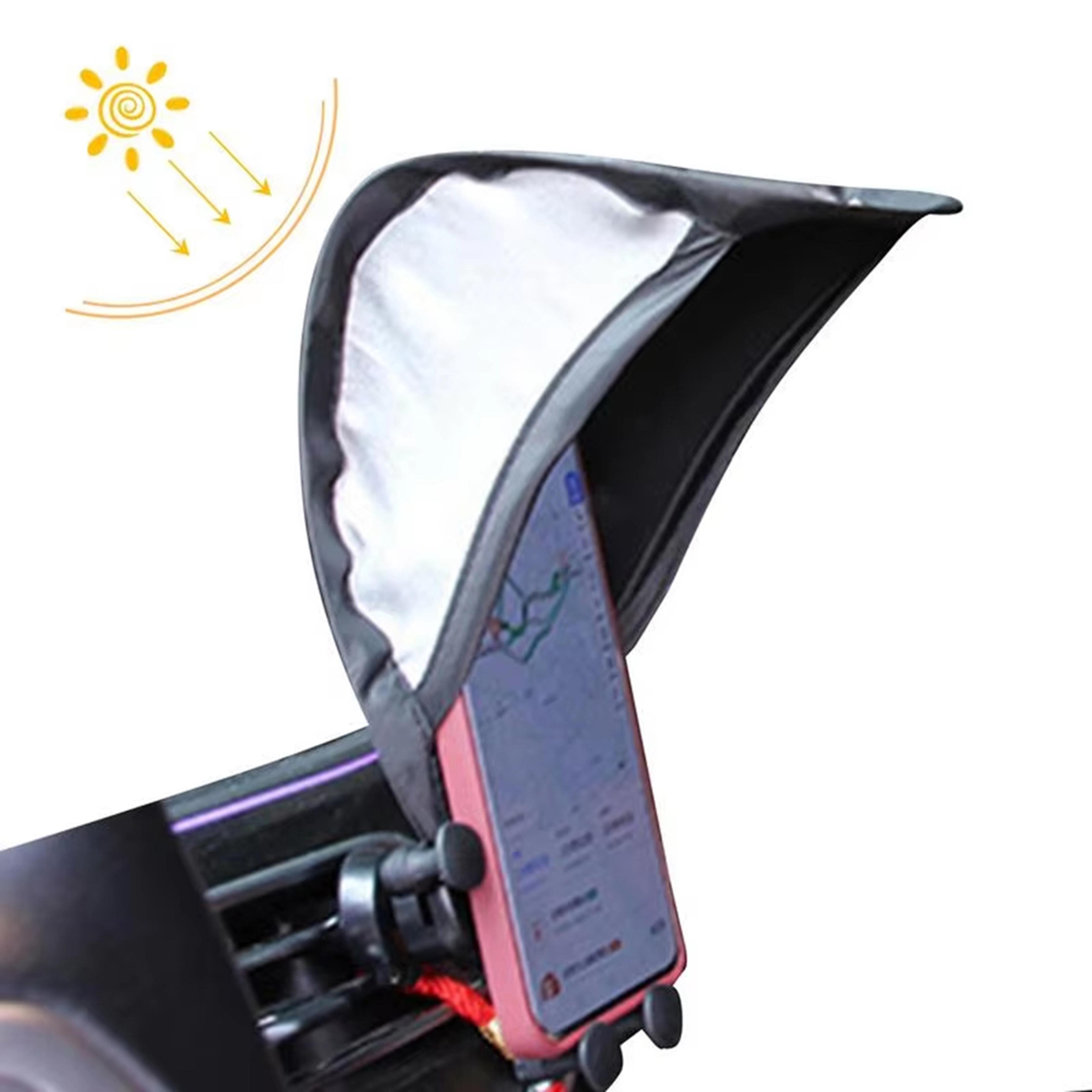 portable phone sun shade cover for car and motorcycle mounts outdoor navigation protection