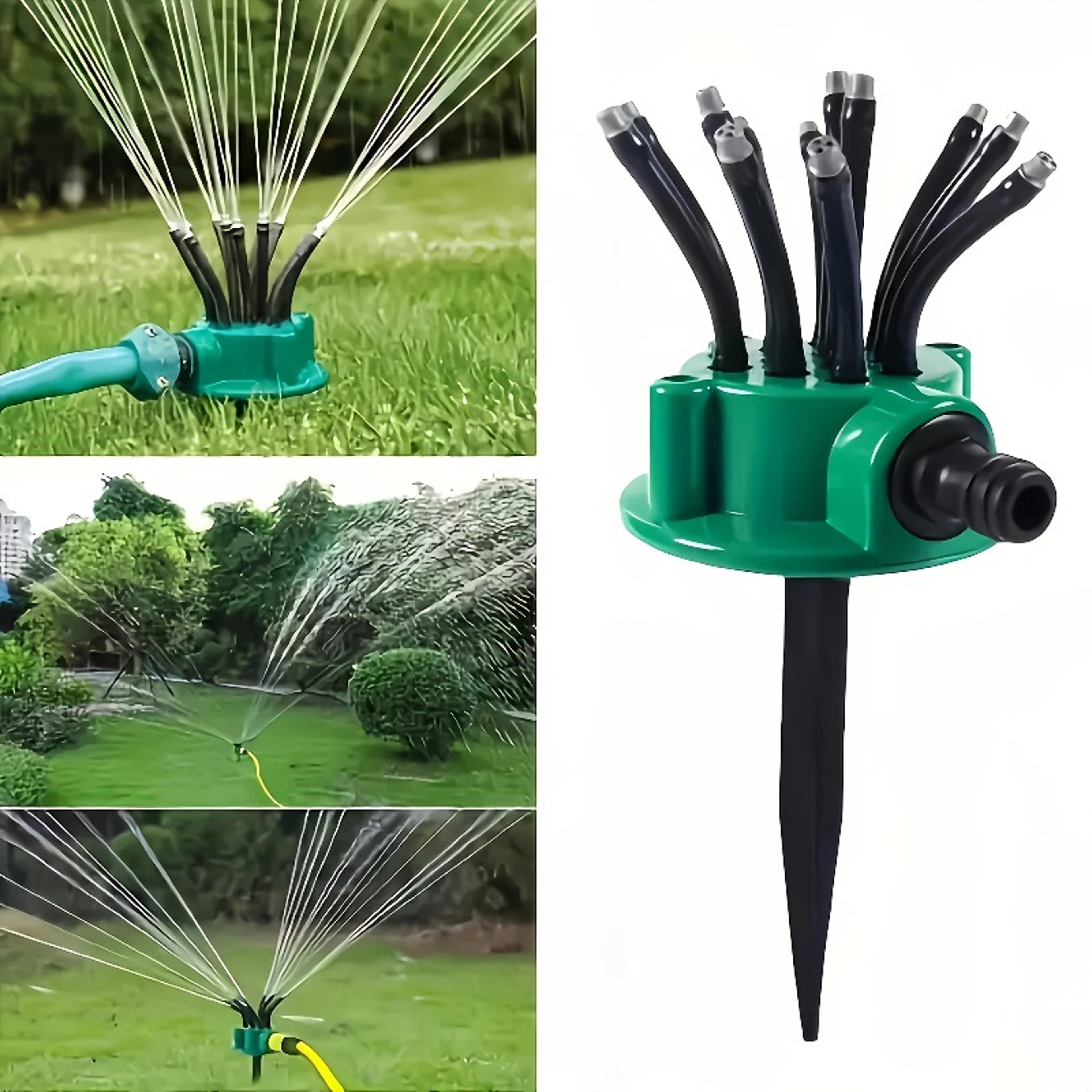 rotary automatic garden sprinkler watering system for lawn and backyard irrigation
