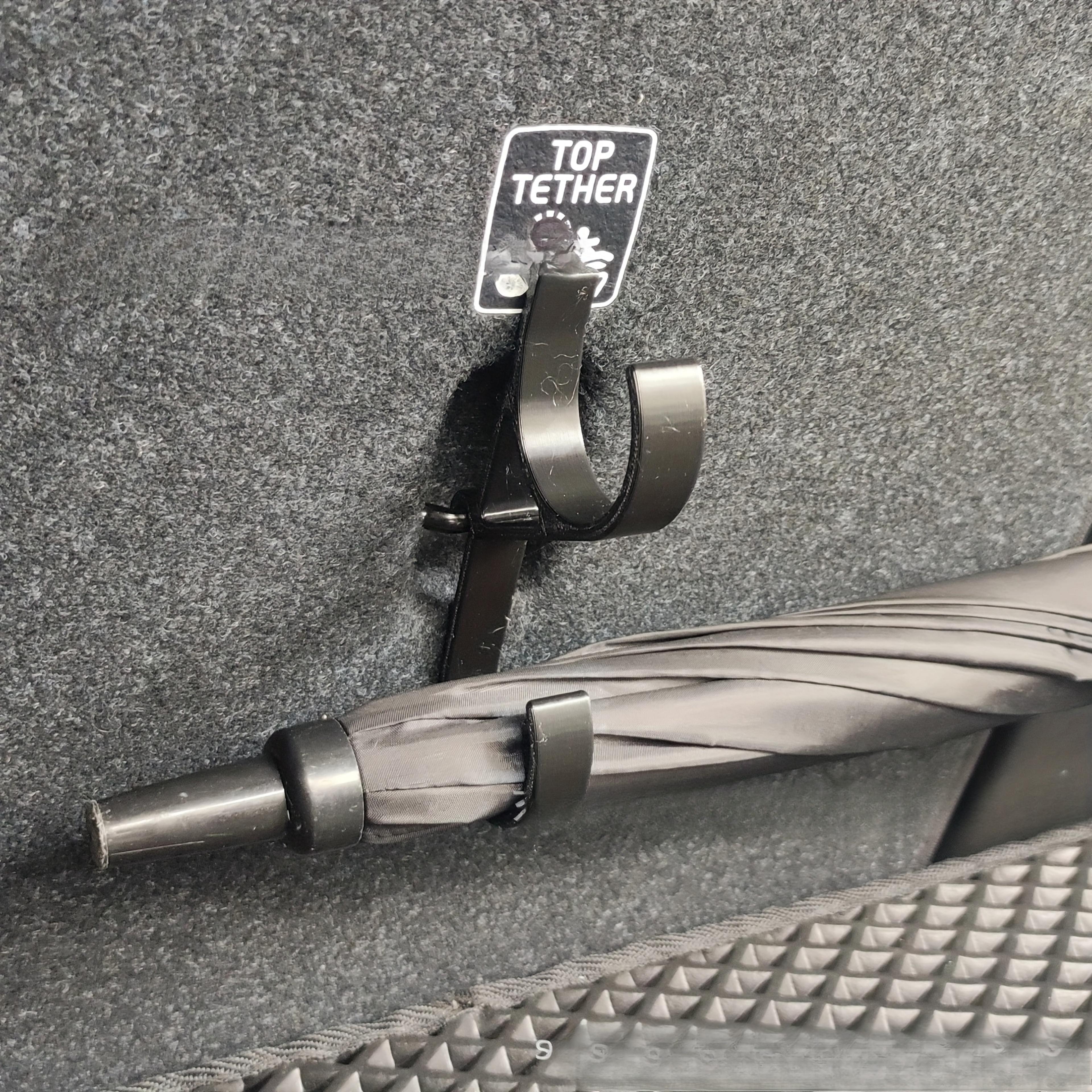 car umbrella hooks trunk storage rack no drill multifunctional car organizer hooks