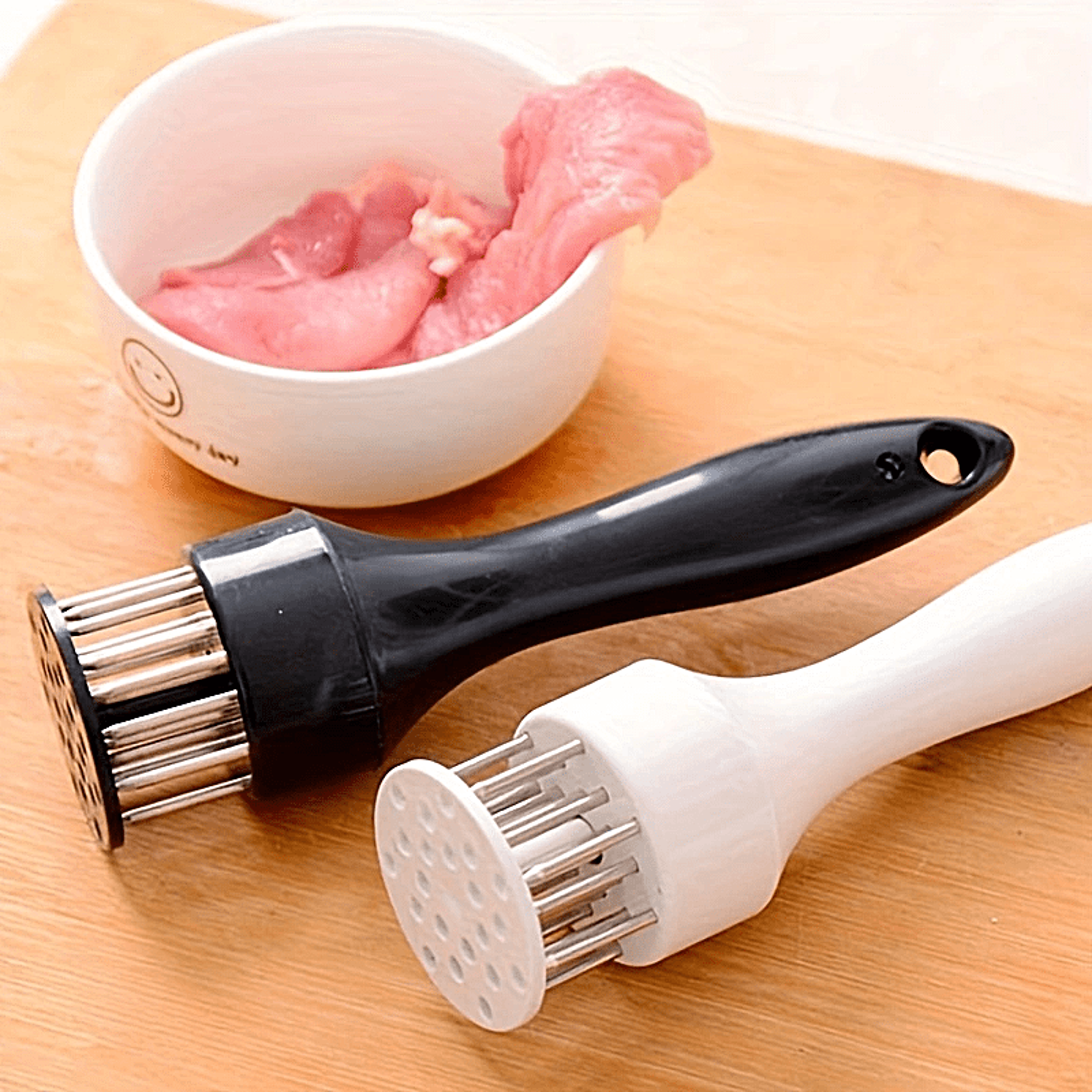stainless steel meat tenderizer tool for juicy steak and easy cooking