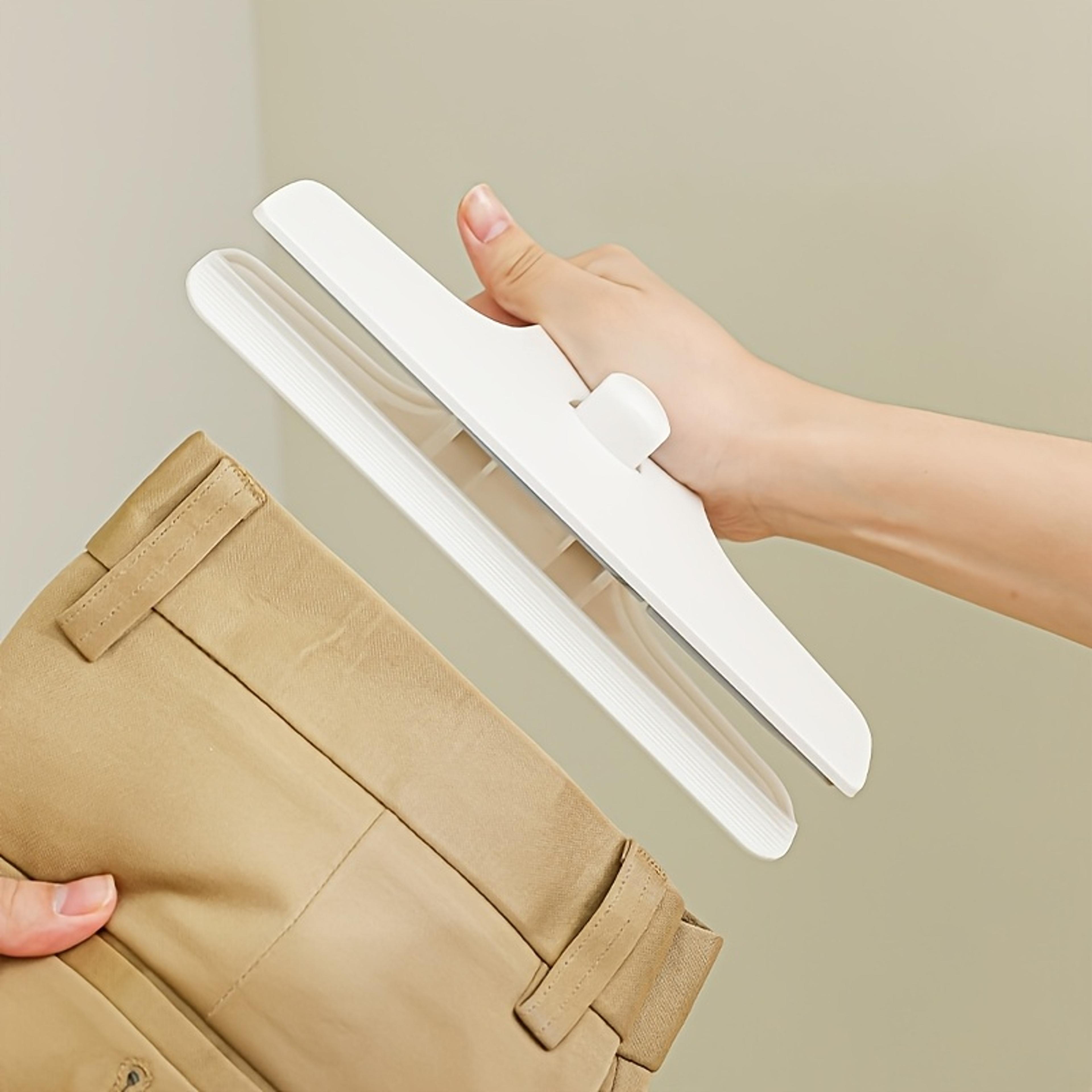 seamless trouser clips pants hangers for closet organization and wrinkle free storage
