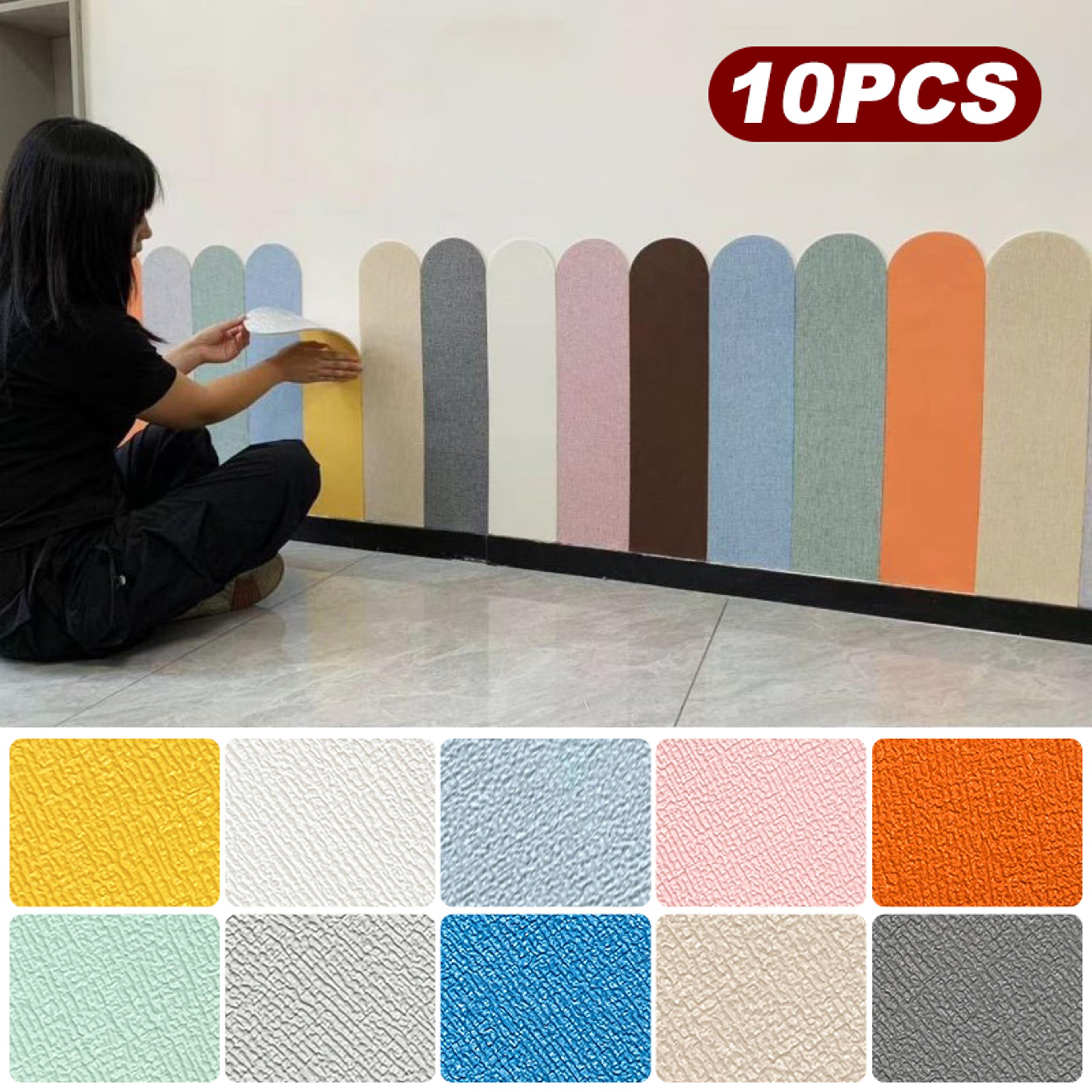 soft self adhesive wall cushion sticker moisture resistant anti collision wallpaper for home kindergarten