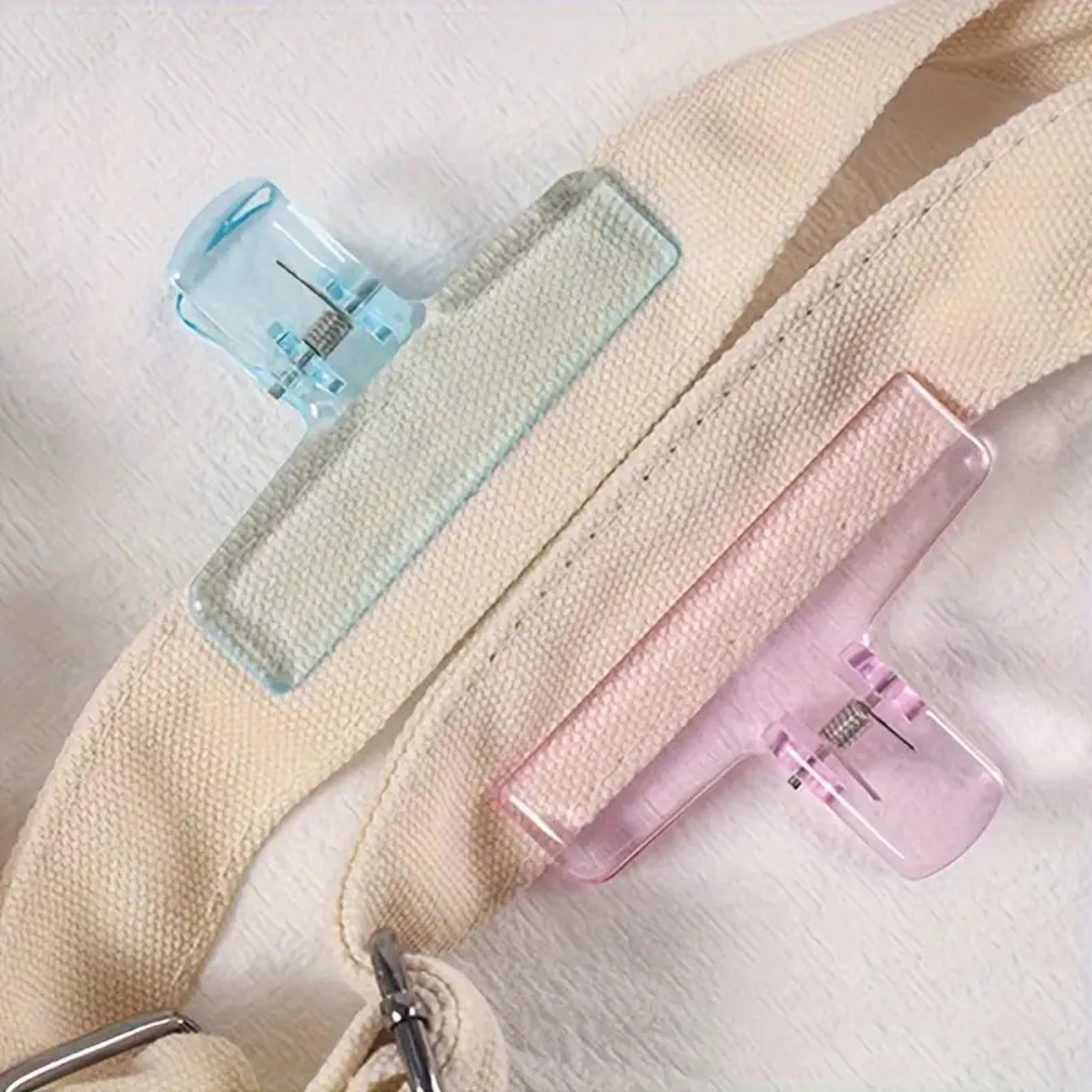 japanese minimalist acrylic paper clips set large transparent macaron color office clips