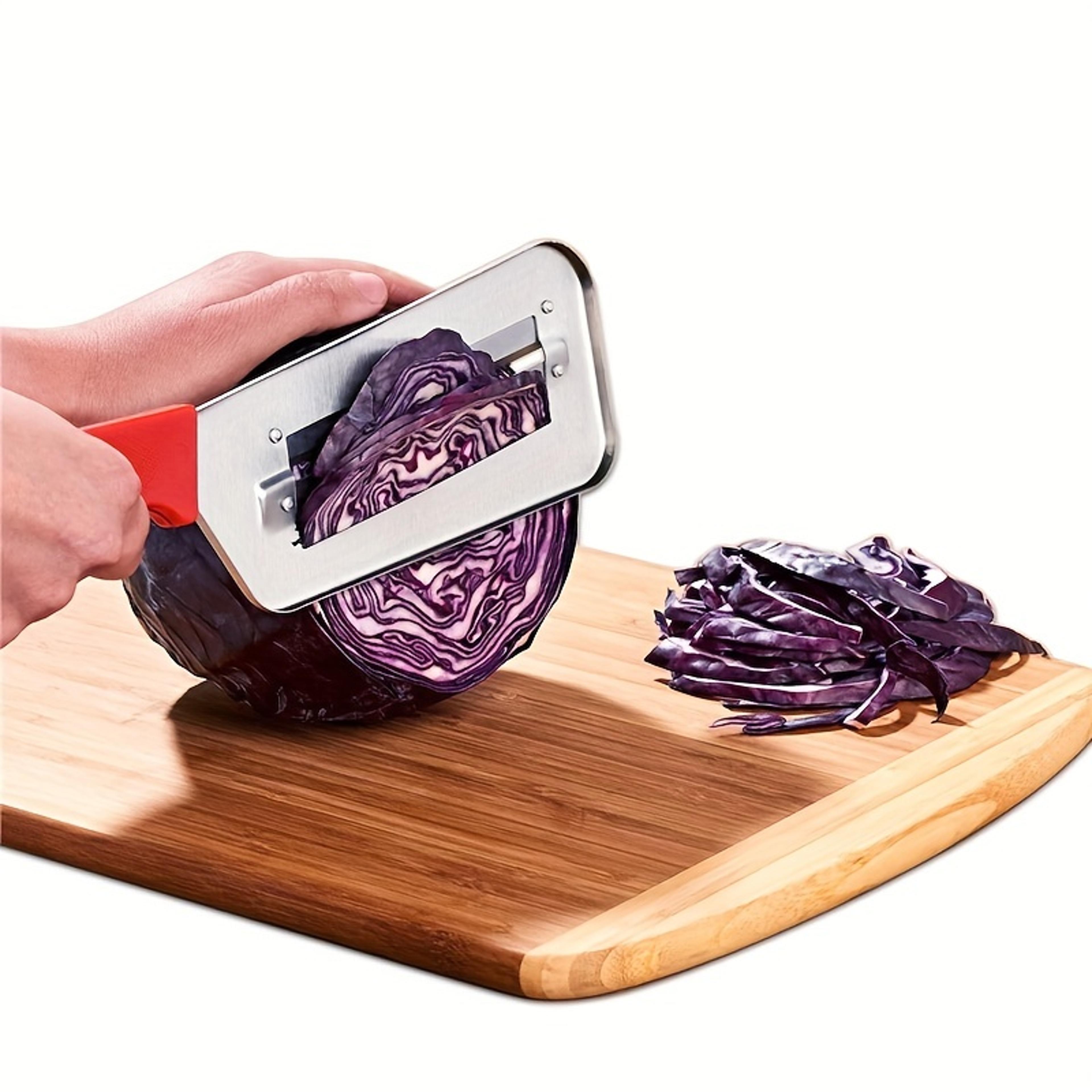 cabbage chopper knife stainless steel vegetable slicer for sauerkraut and salad prep