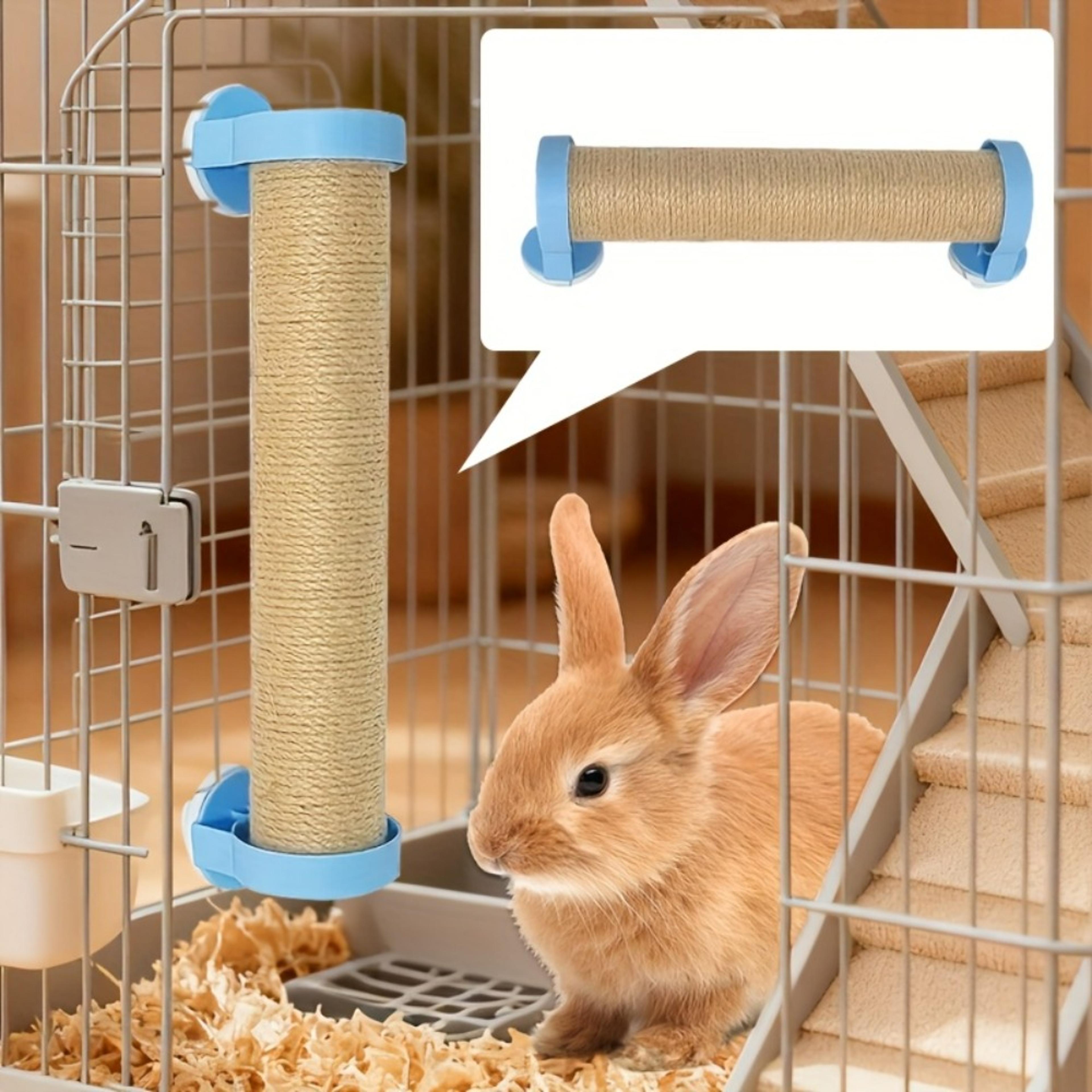 adjustable rabbit scratch post natural sisal claw scratcher interactive climbing toy