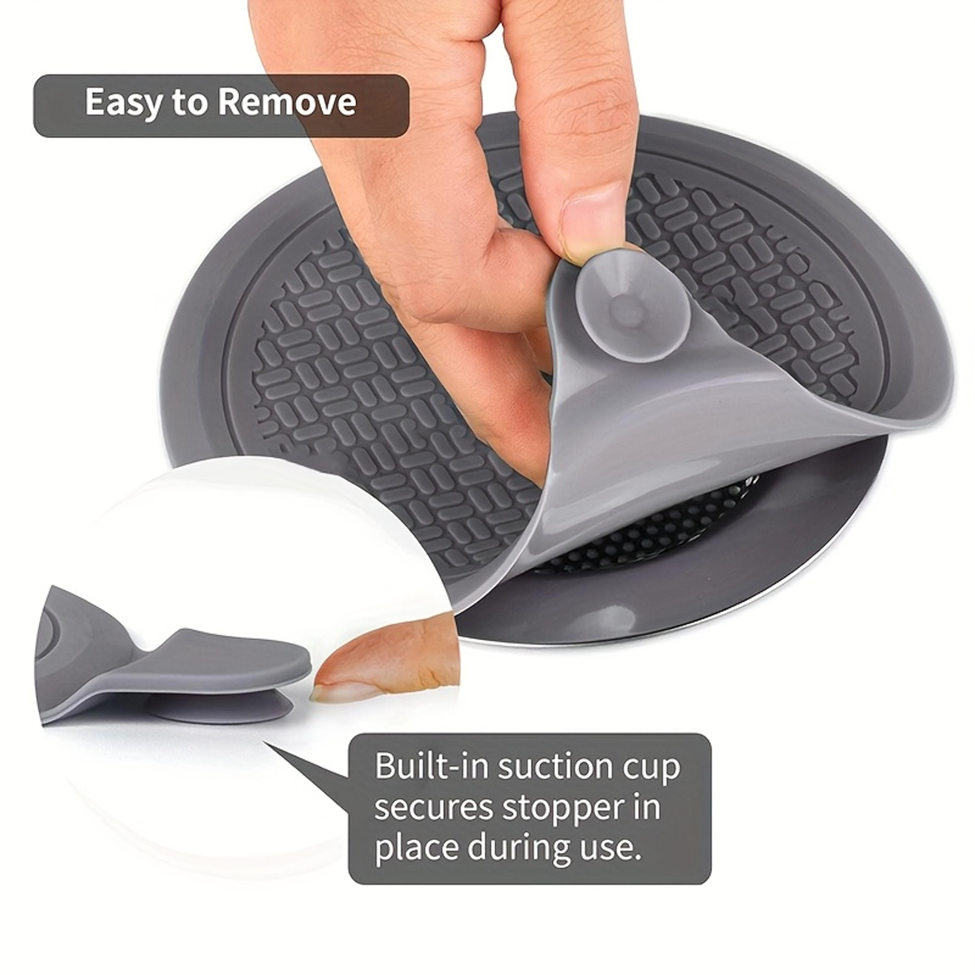 universal silicone drain stopper for bathtub & sink flexible bathtub drain plug with waterproof seal