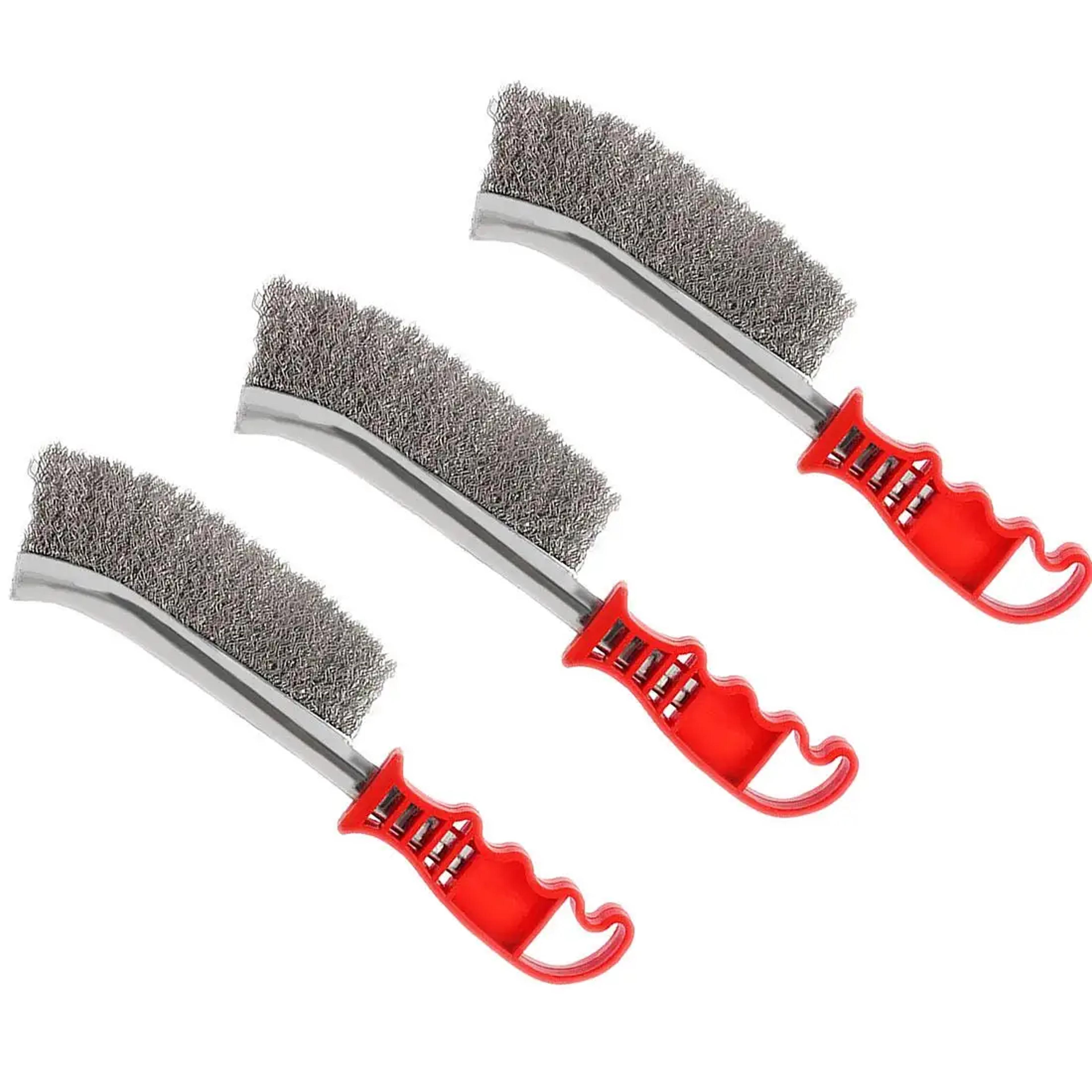 heavy duty grill cleaning brush steel wire bbq grill & rust removal brush