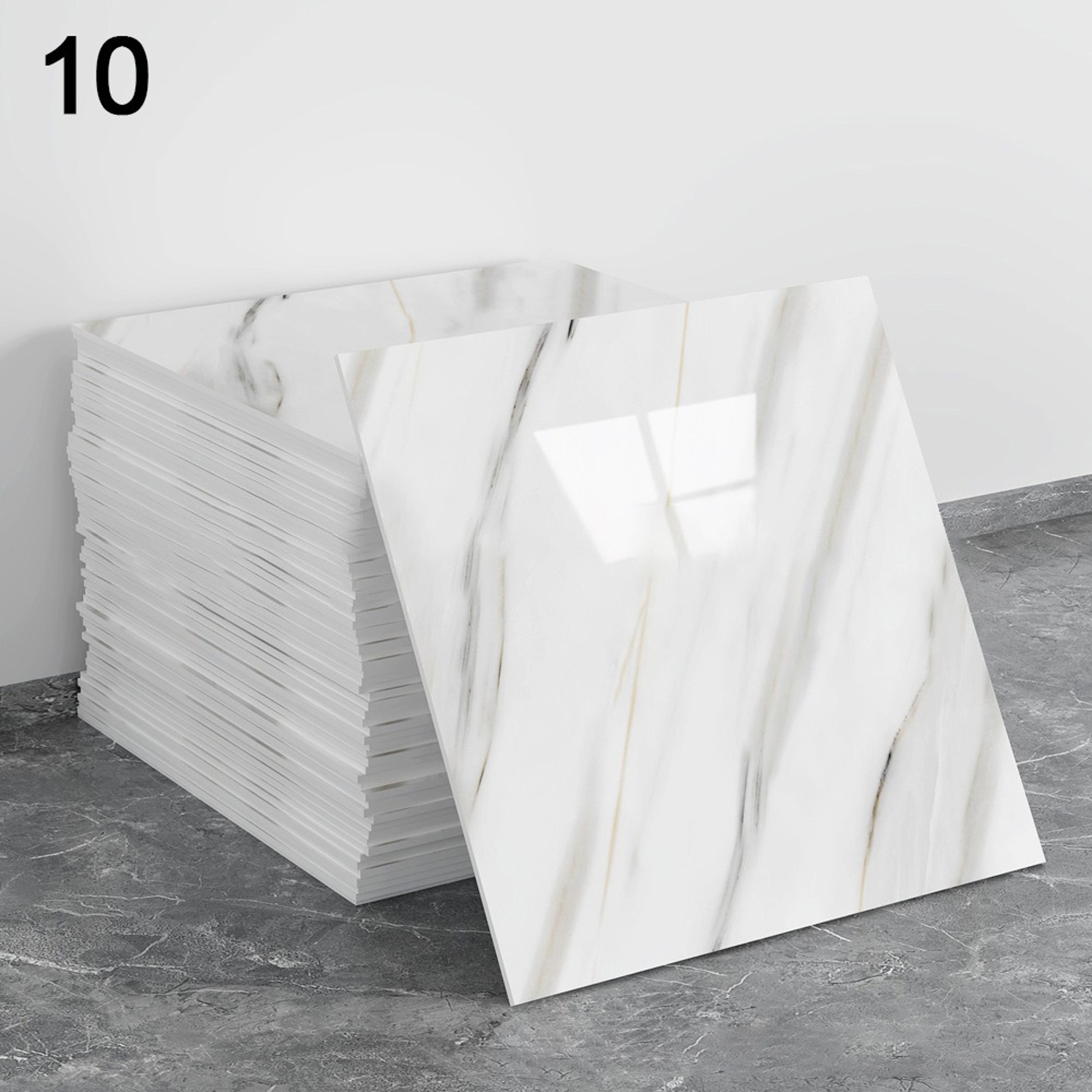 marble peel and stick tile stickers waterproof self adhesive wall tiles for kitchen & bathroom