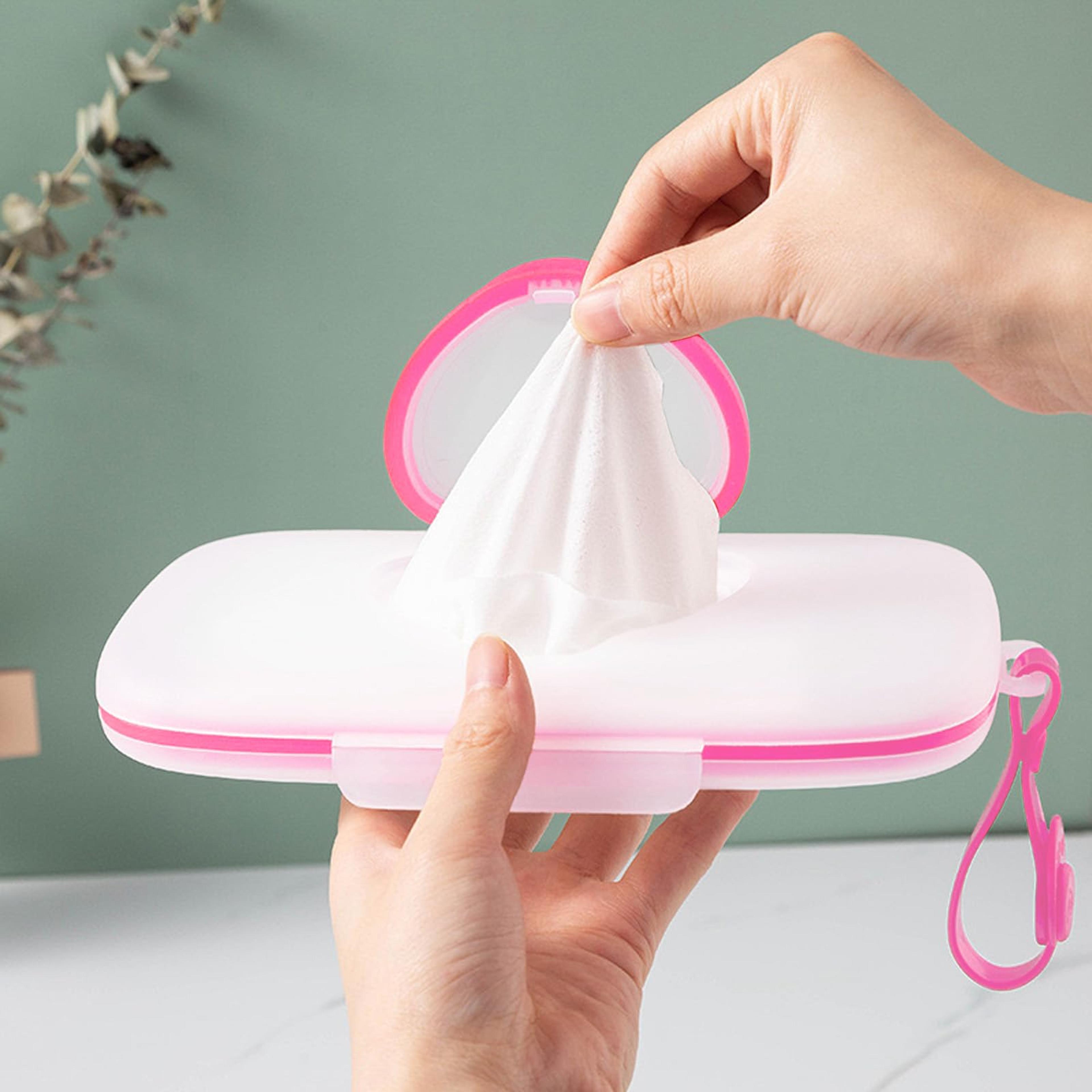 portable wet wipes dispenser with heart lid travel wipes case