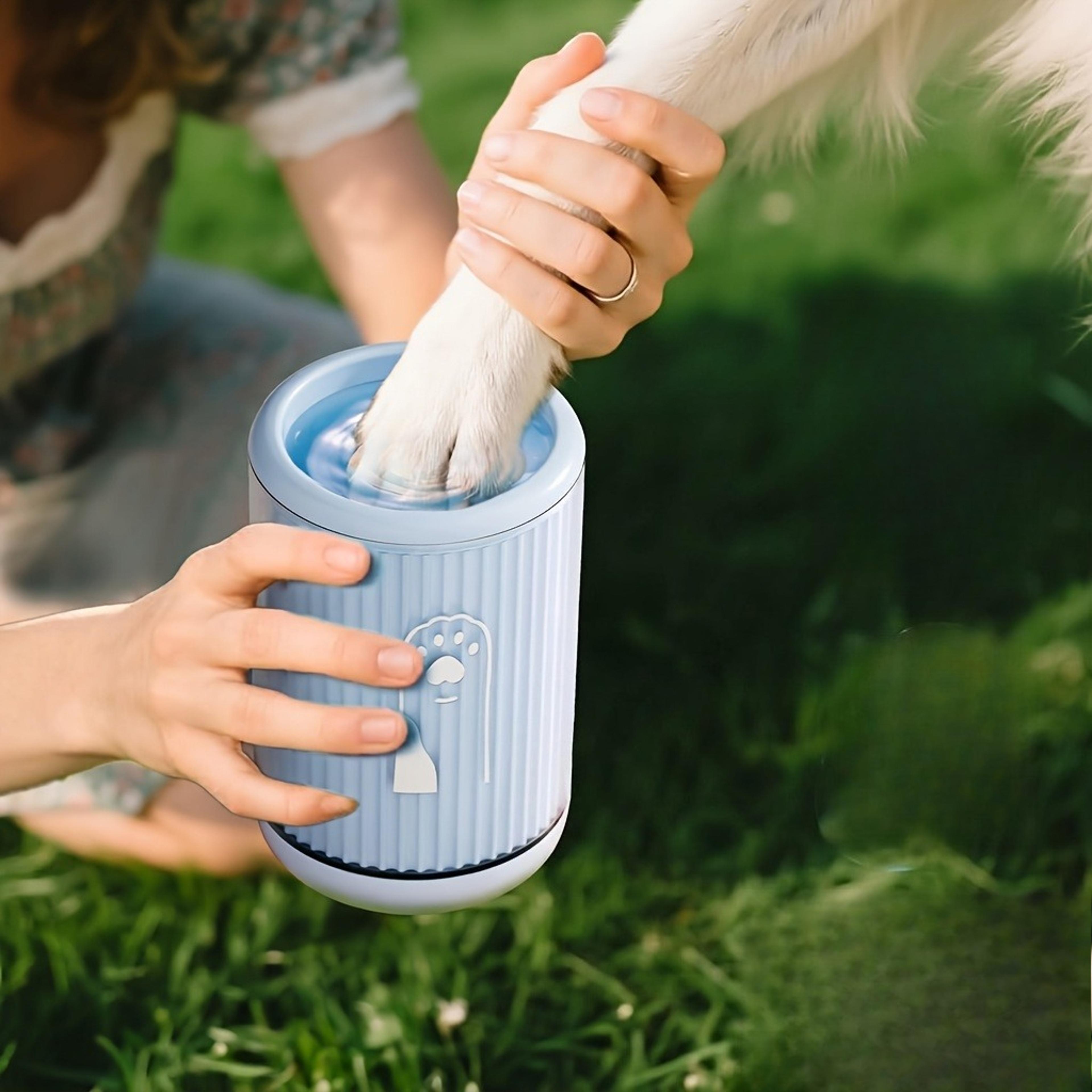 dog paw cleaner cup with drying towels paw washing cup for small large dogs