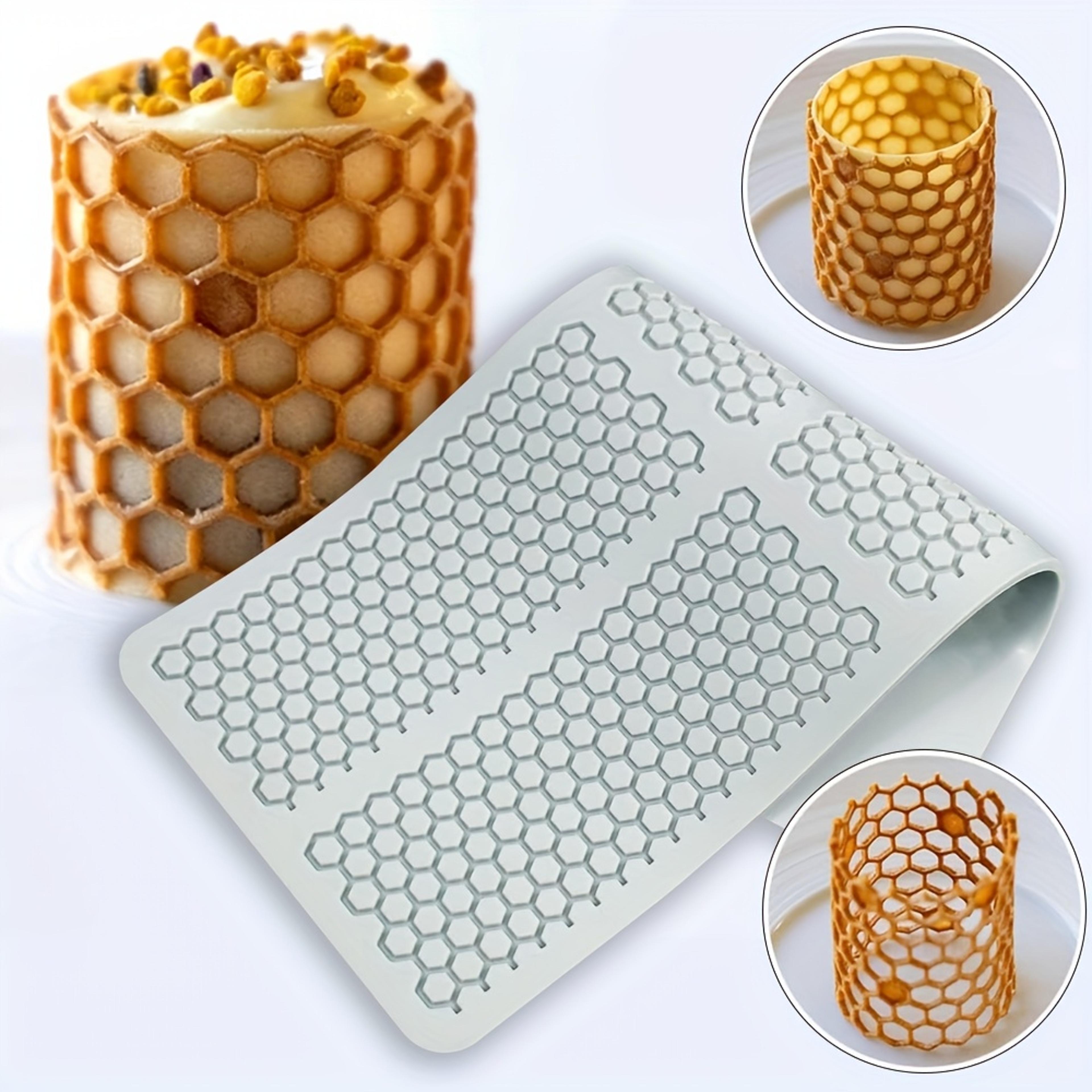 honeycomb silicone cake mold for fondant and dessert decorating