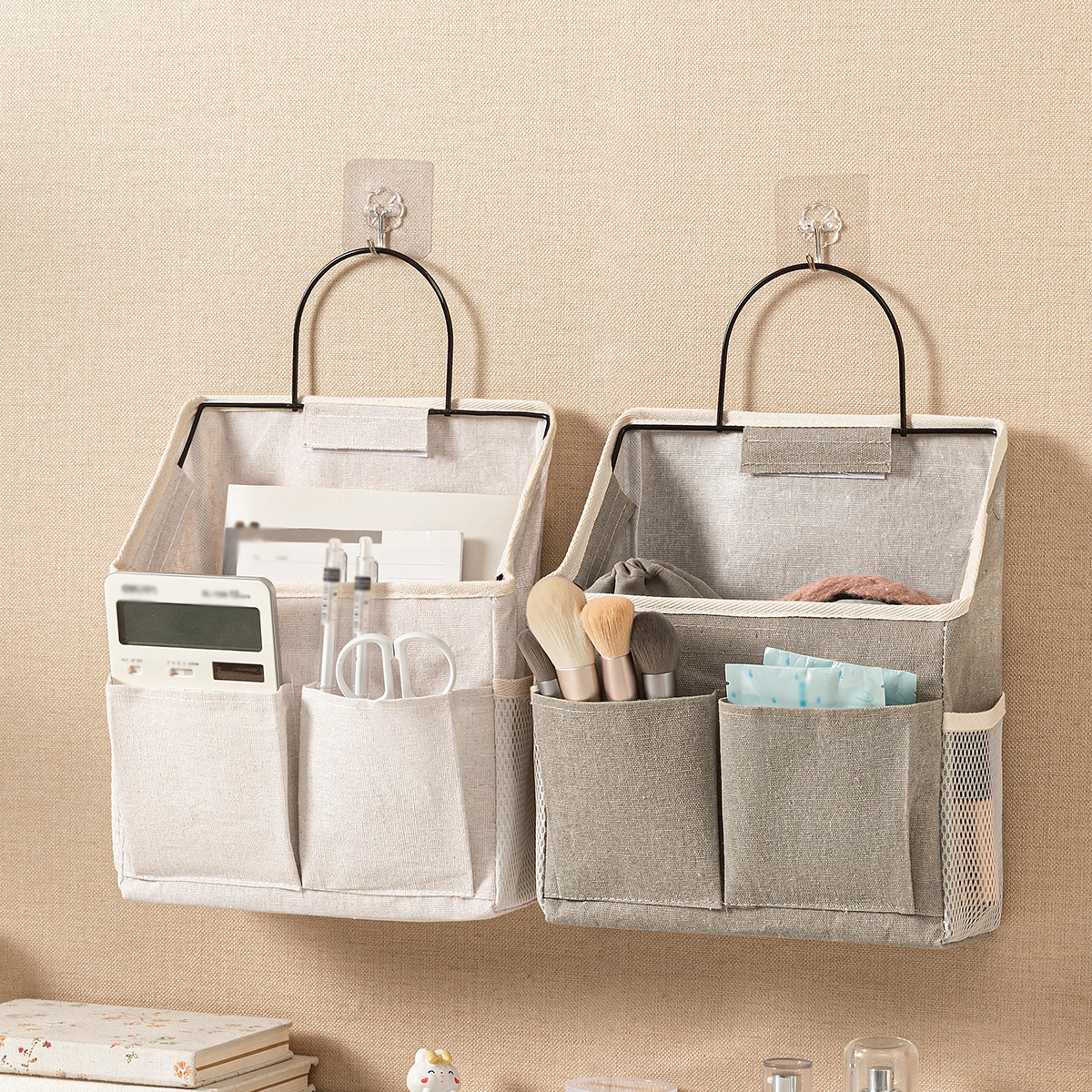 multifunctional hanging storage organizer with pockets for home bathroom bedroom and dorm