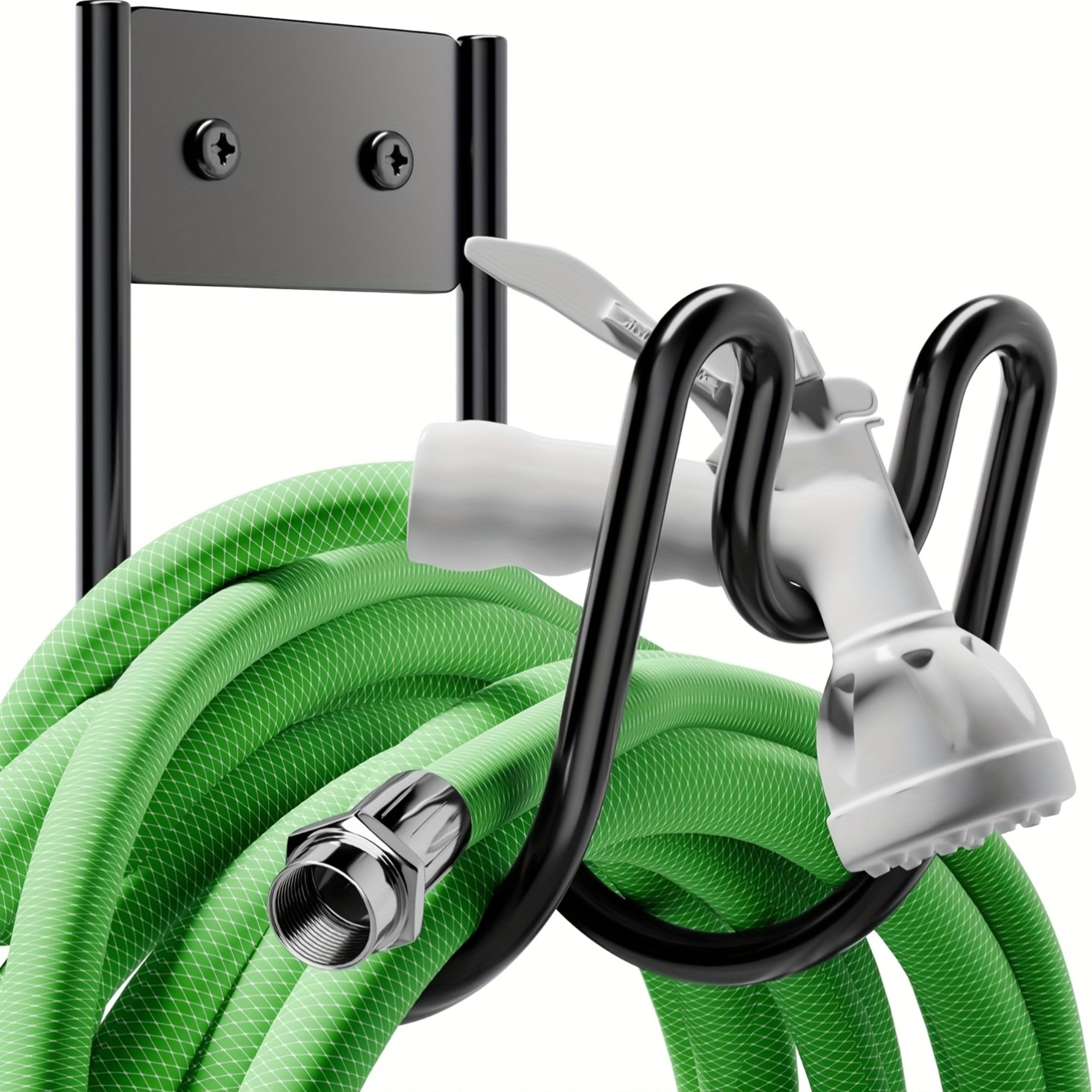 heavy duty garden hose rack wall mounted hose organizer with hook