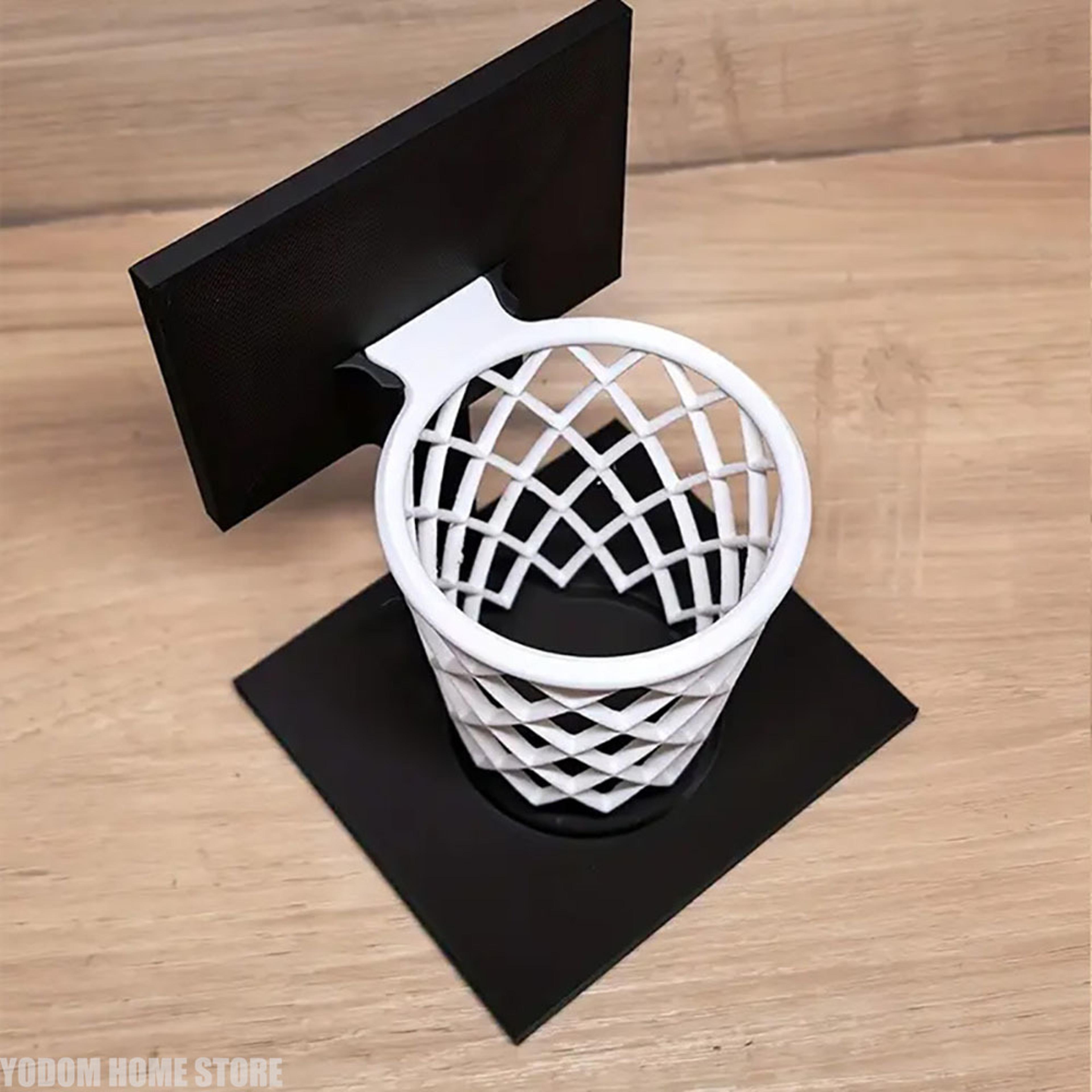 basketball pen holder printed desk organizer for office and study spaces