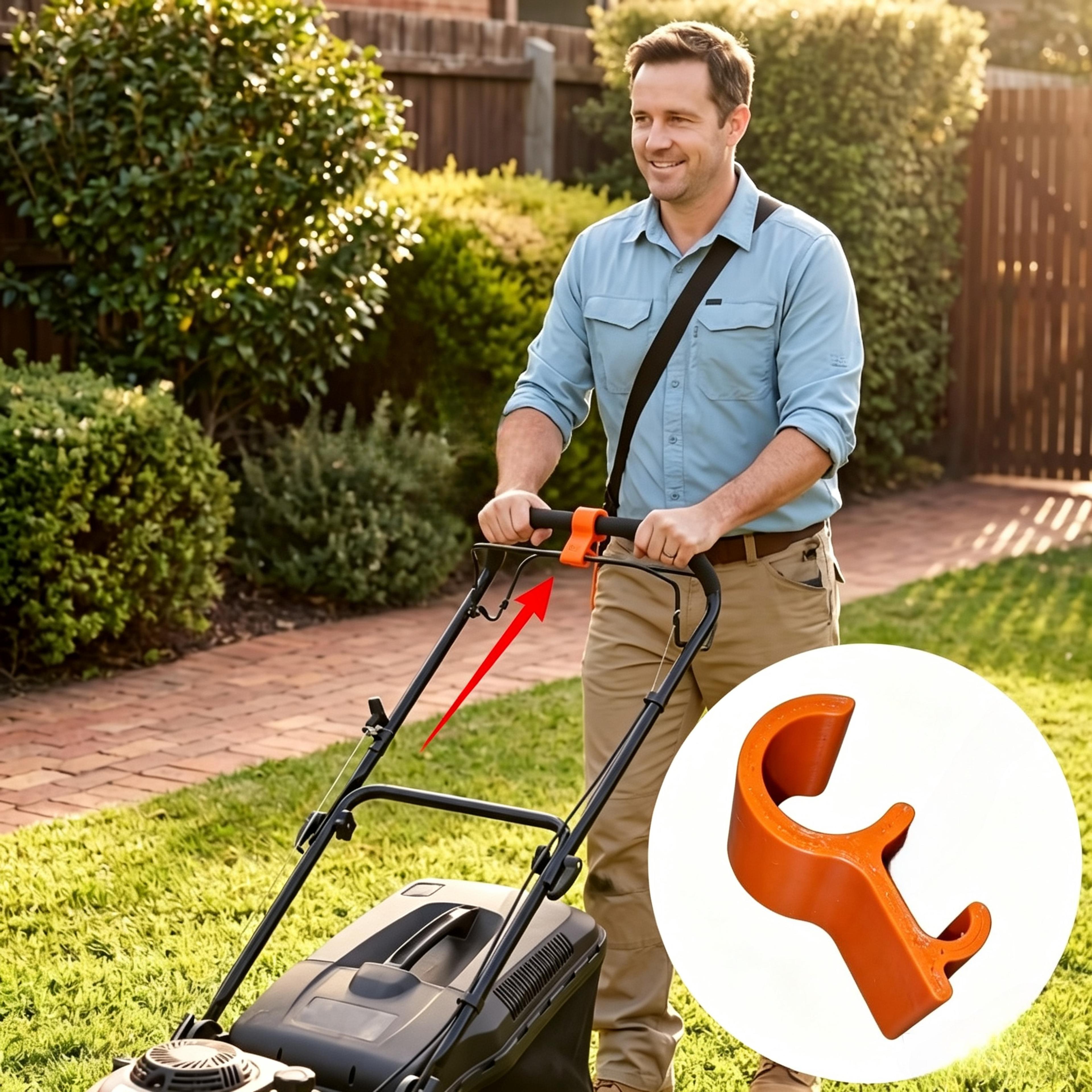 lawn mower hooks shaft tool free garden tool organizer