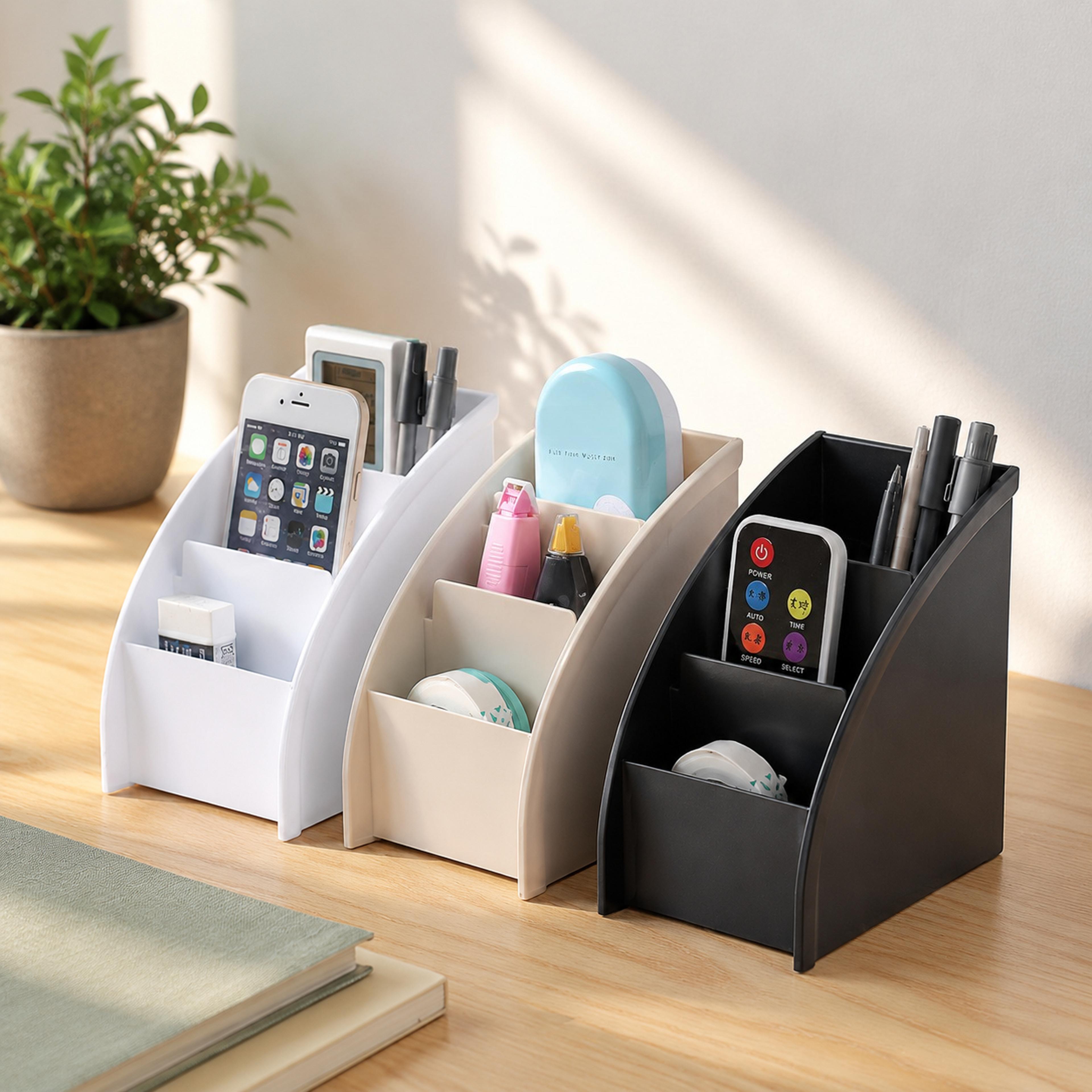 multi purpose desktop organizer with phone holder