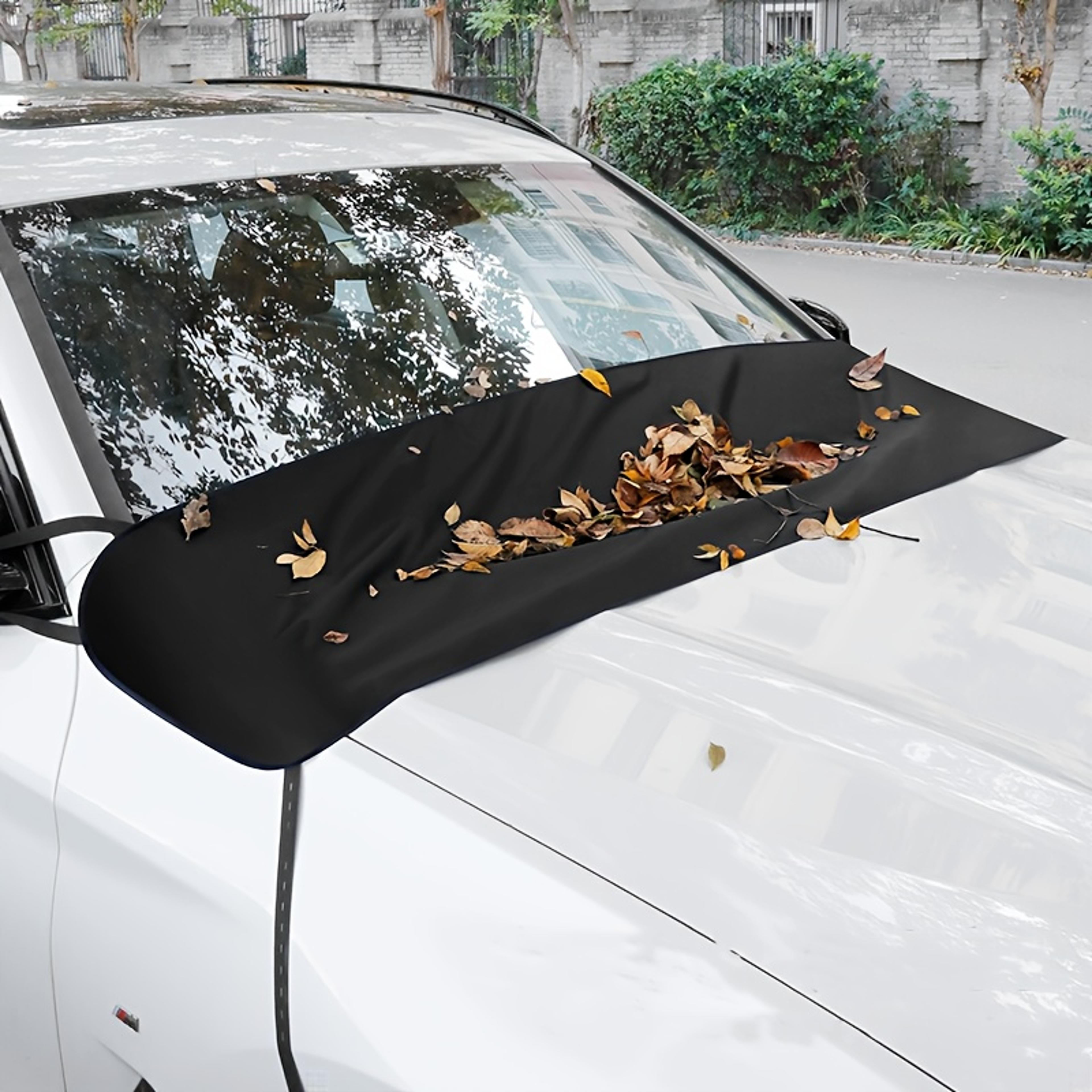 windshield leaf guard net with wiper cover car windshield debris protector & leaf deflector