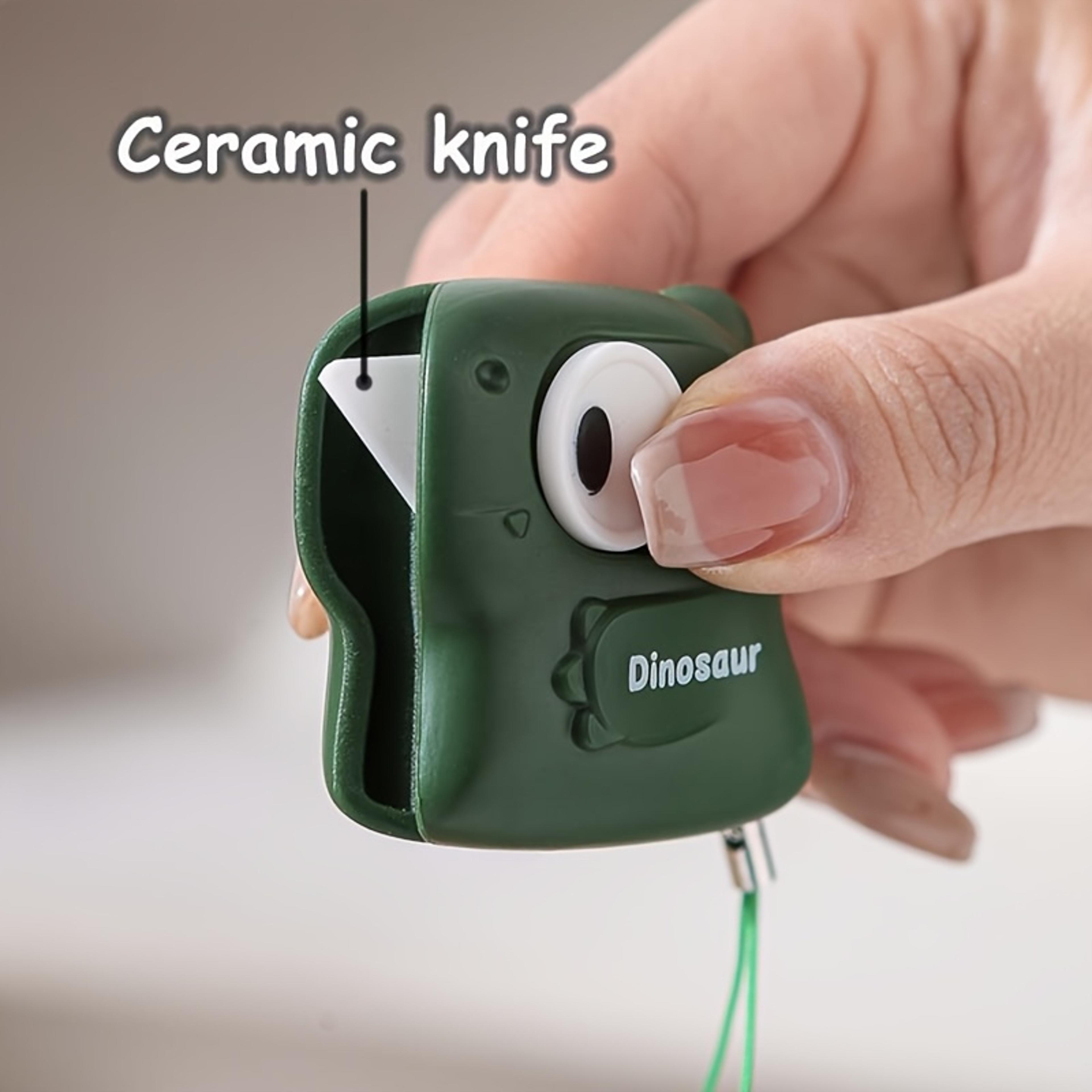 cute dinosaur ceramic box cutter portable package opener mini letter opener for office & home