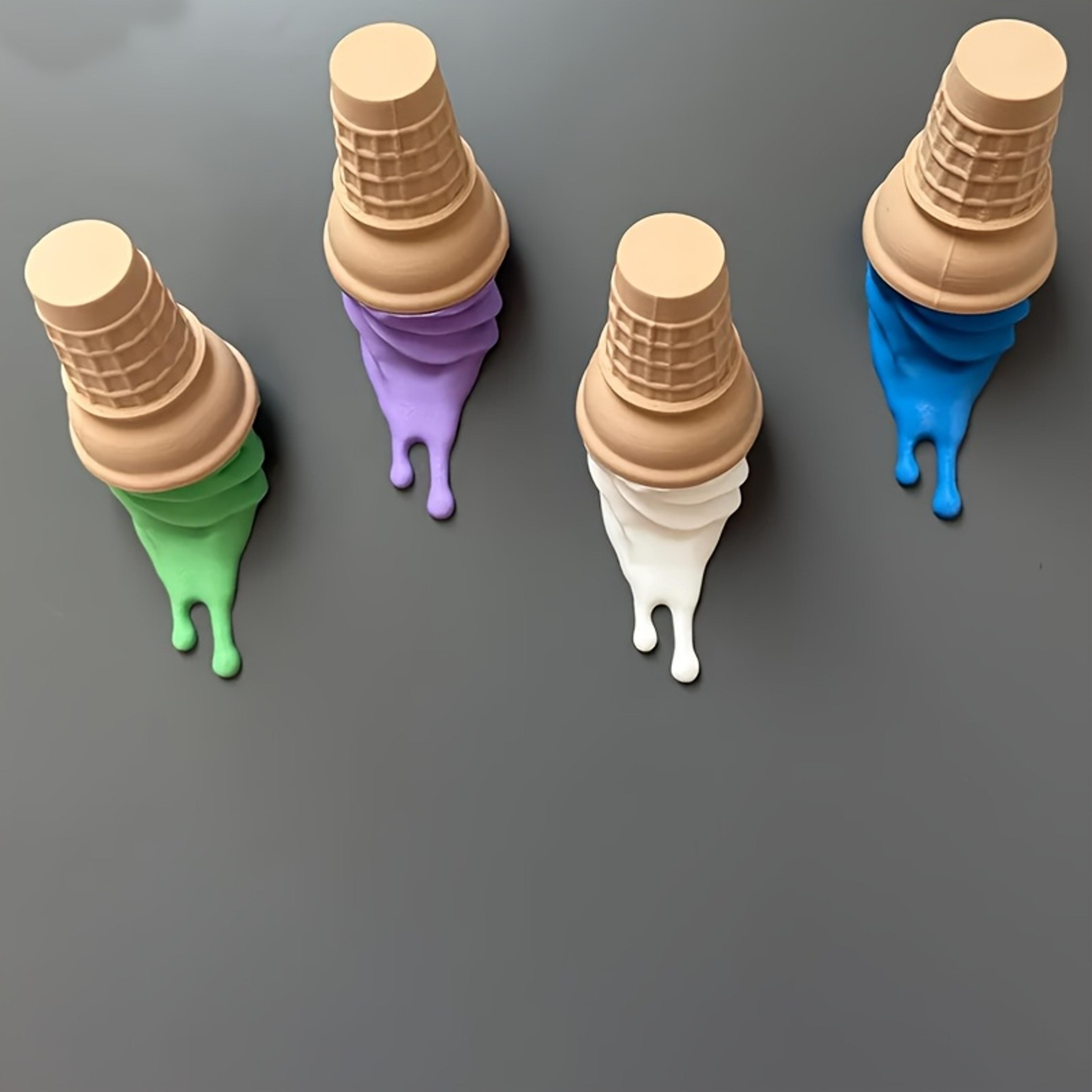 colorpop ice cream wall hooks decorative self adhesive key holder for home organization