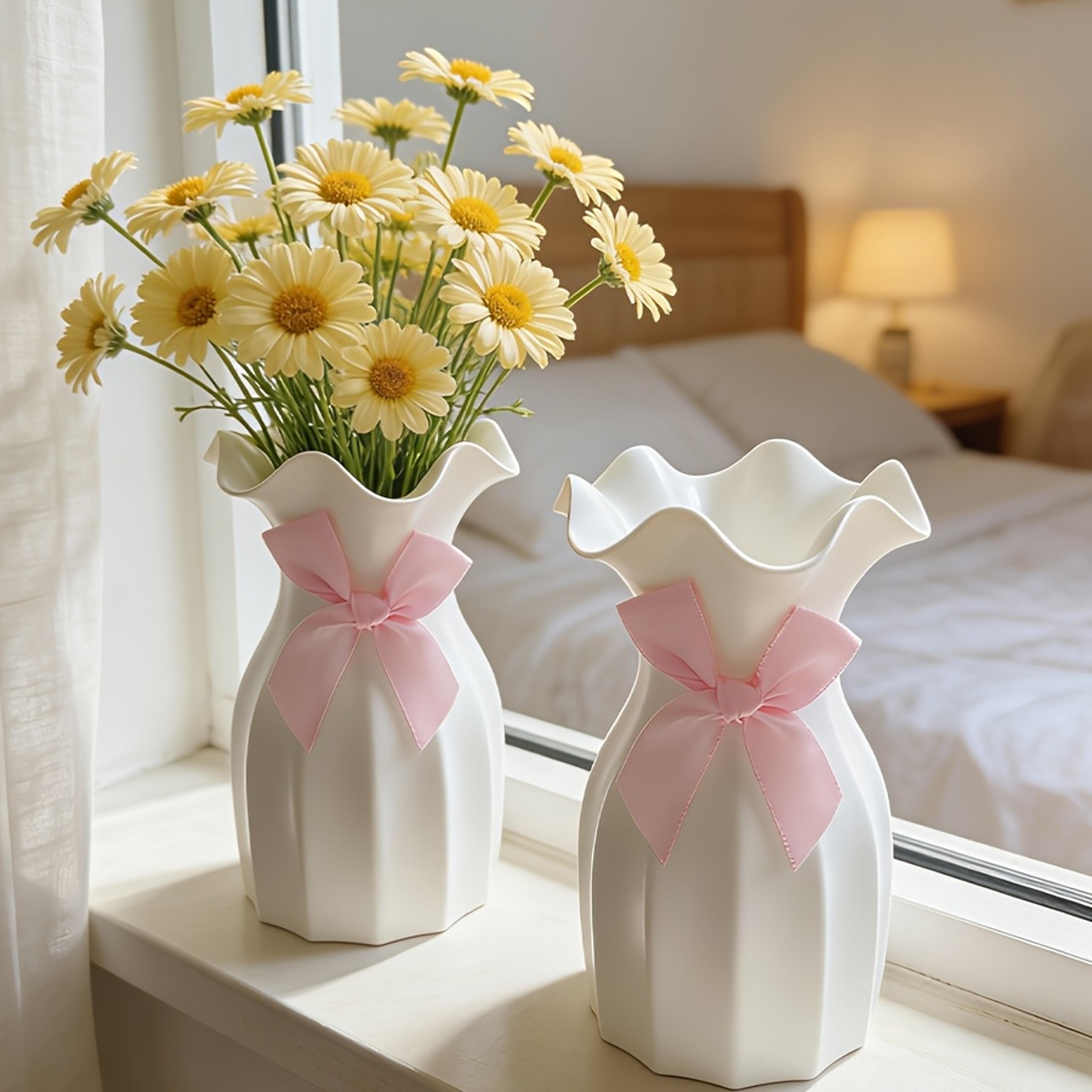 water ripple vase modern nordic plastic flower vase for elegant home decor