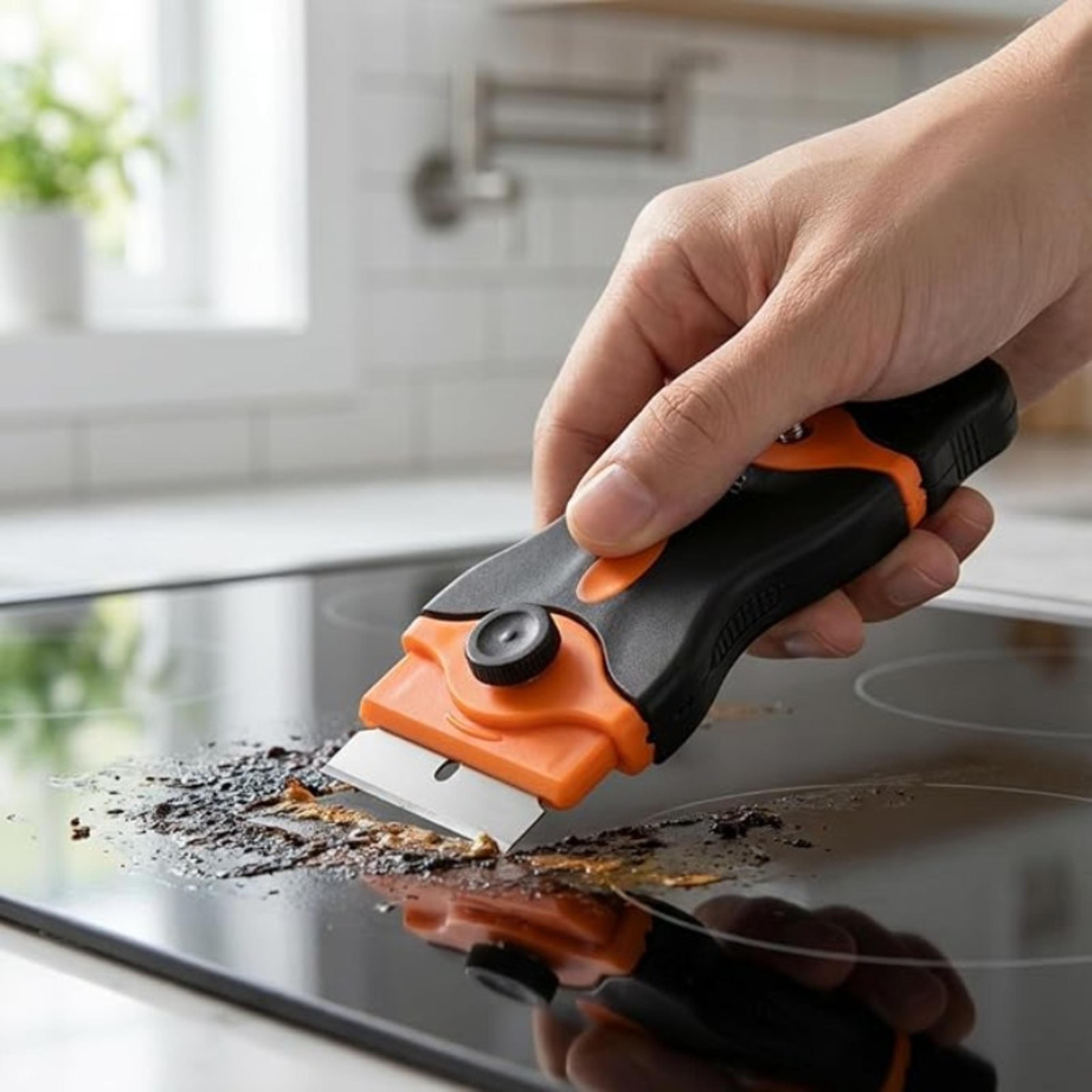 multi purpose glue residue scraper tool for car maintenance screen film and stain removal