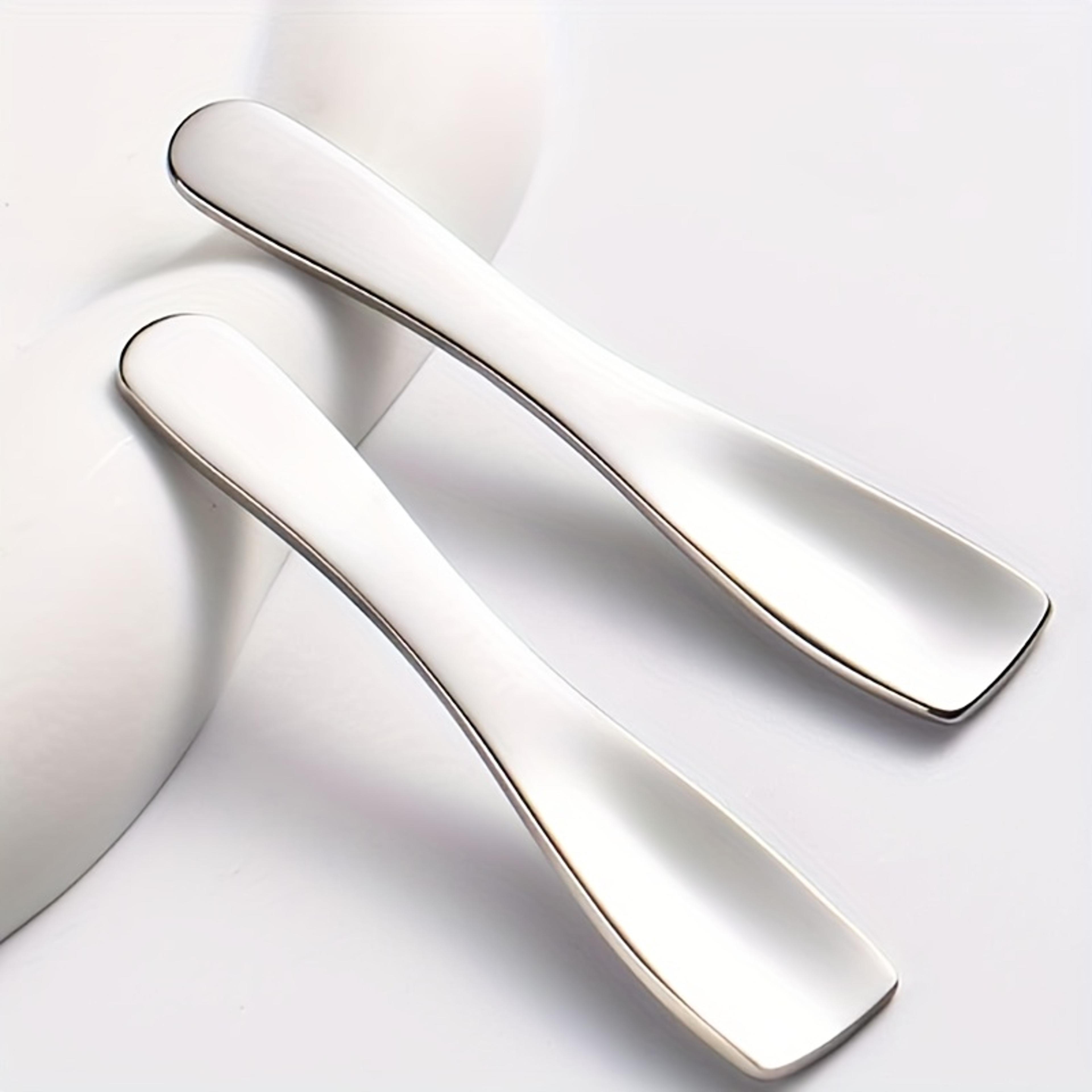 stainless steel face cream spatula set for hygienic skincare application