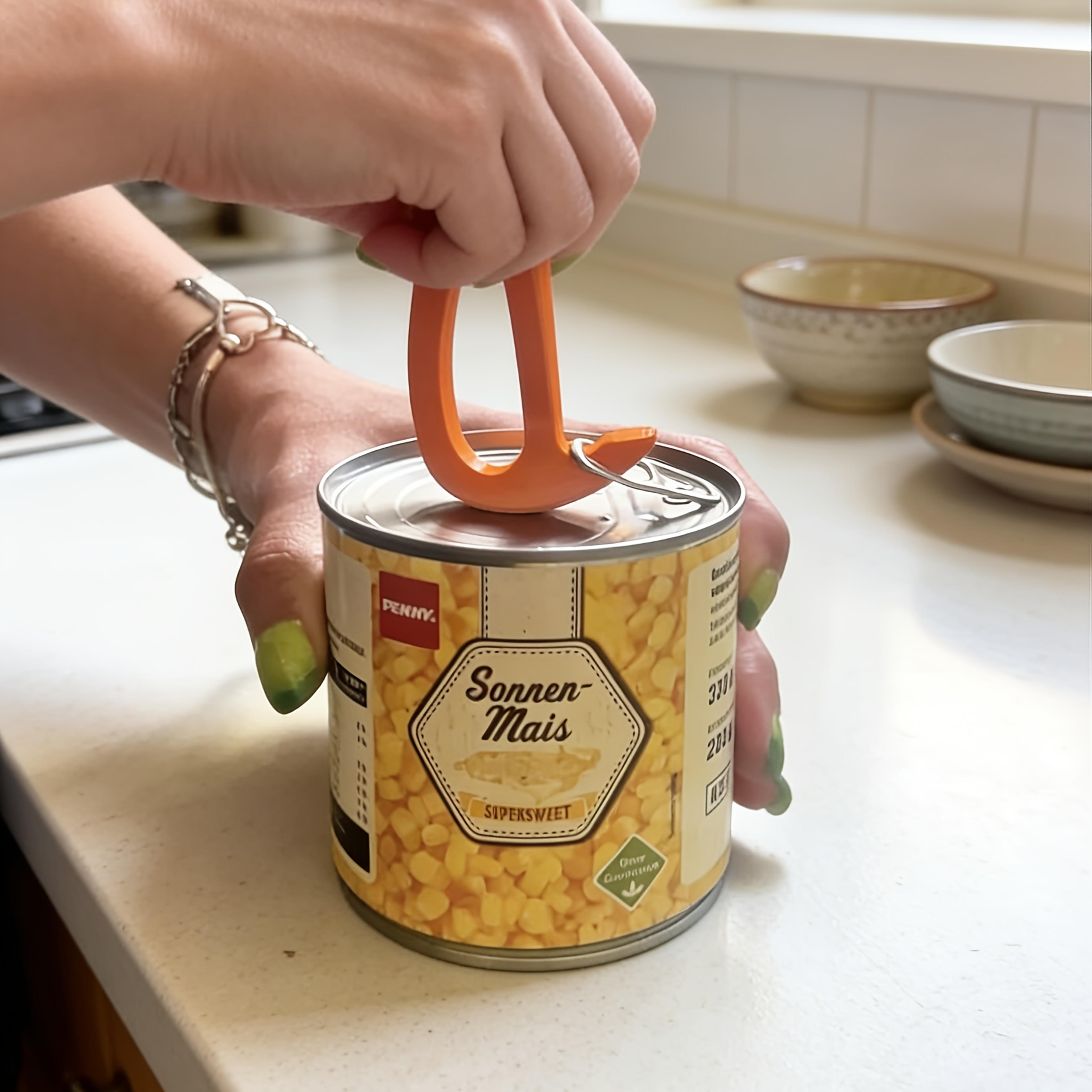 manual can opener with non slip handle easy grip kitchen tool