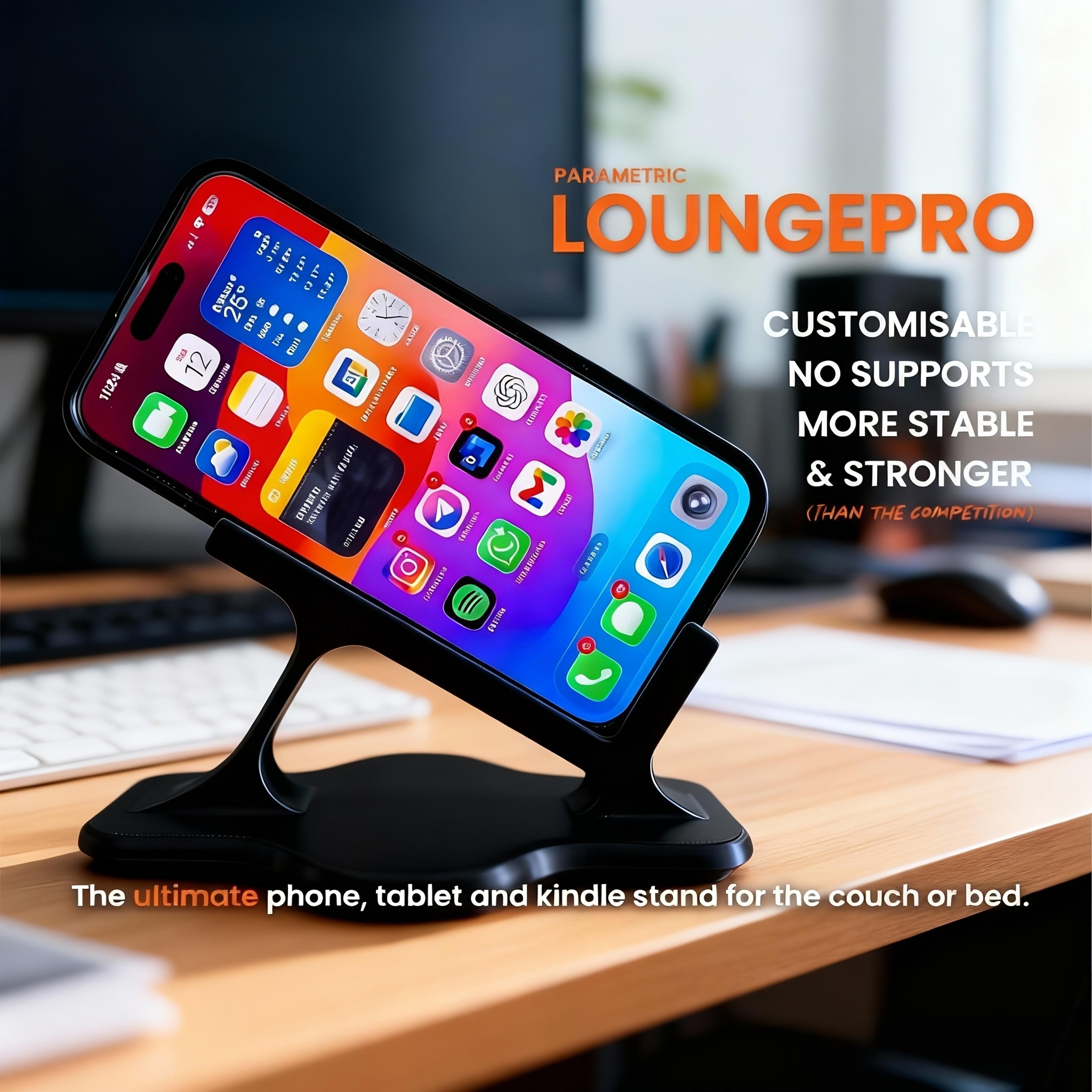 heavy duty bedside phone holder adjustable hands free stand for comfortable viewing