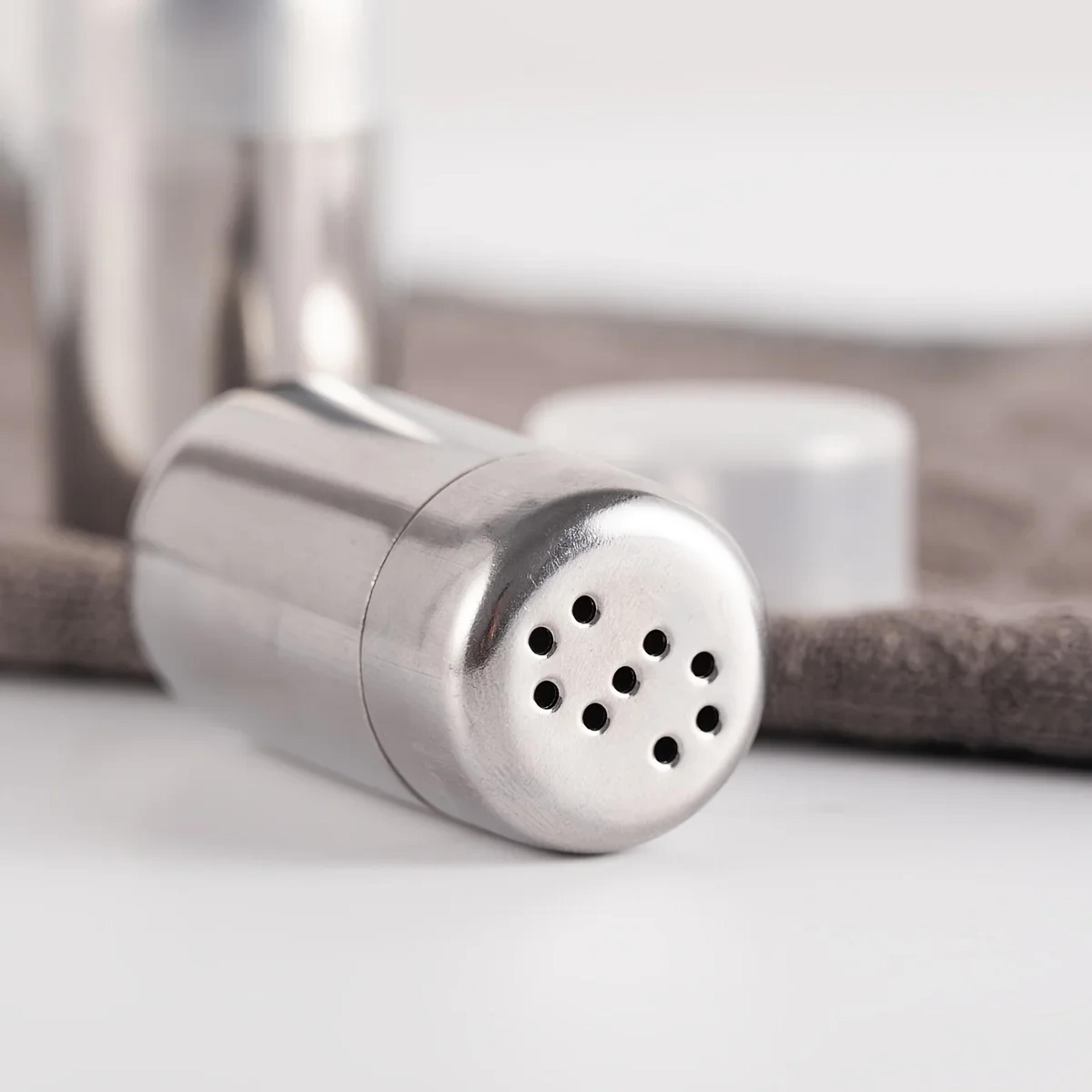 mini stainless steel spice shaker set for kitchen seasoning storage