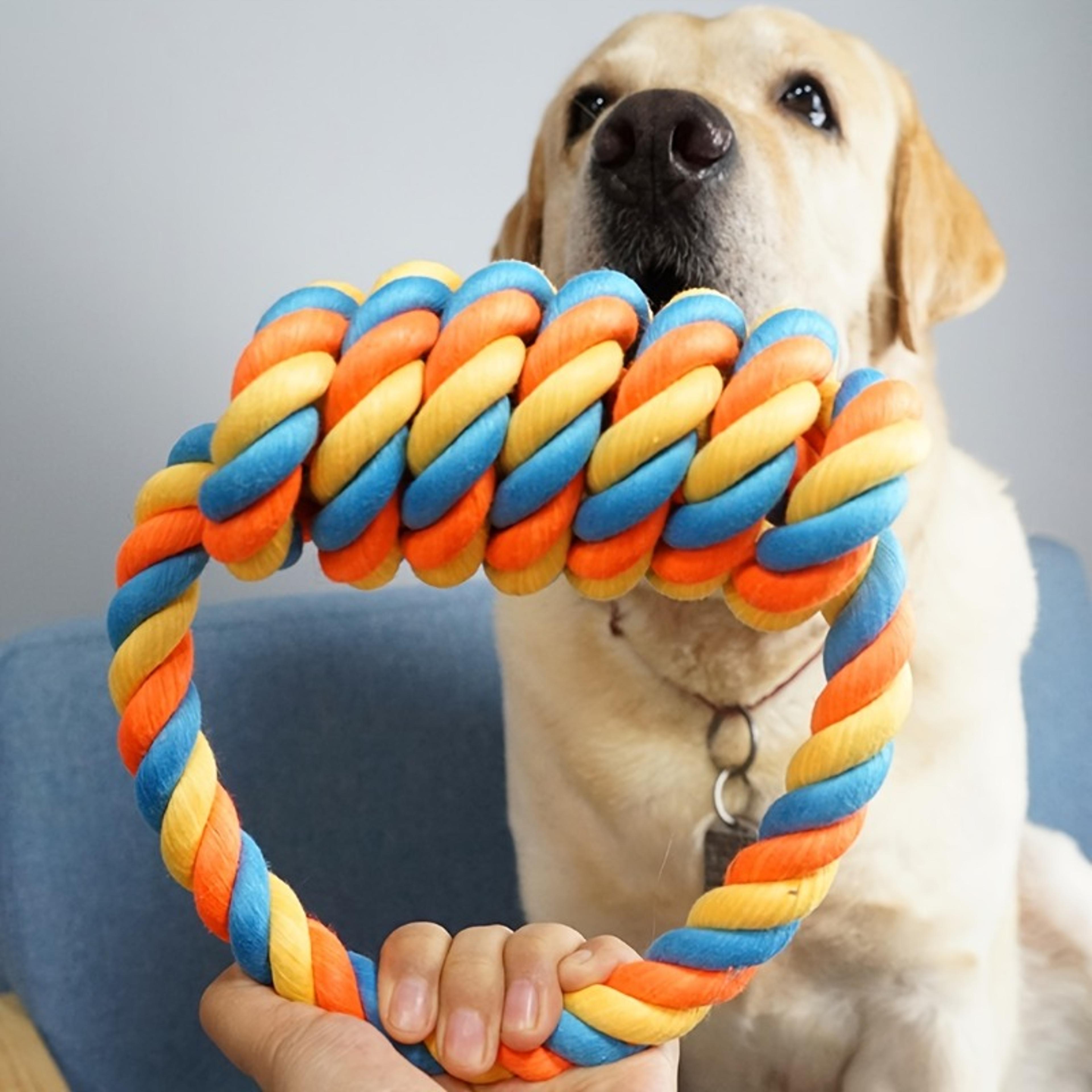 heavy duty knot floss dog chew toy for aggressive chewers medium large dogs
