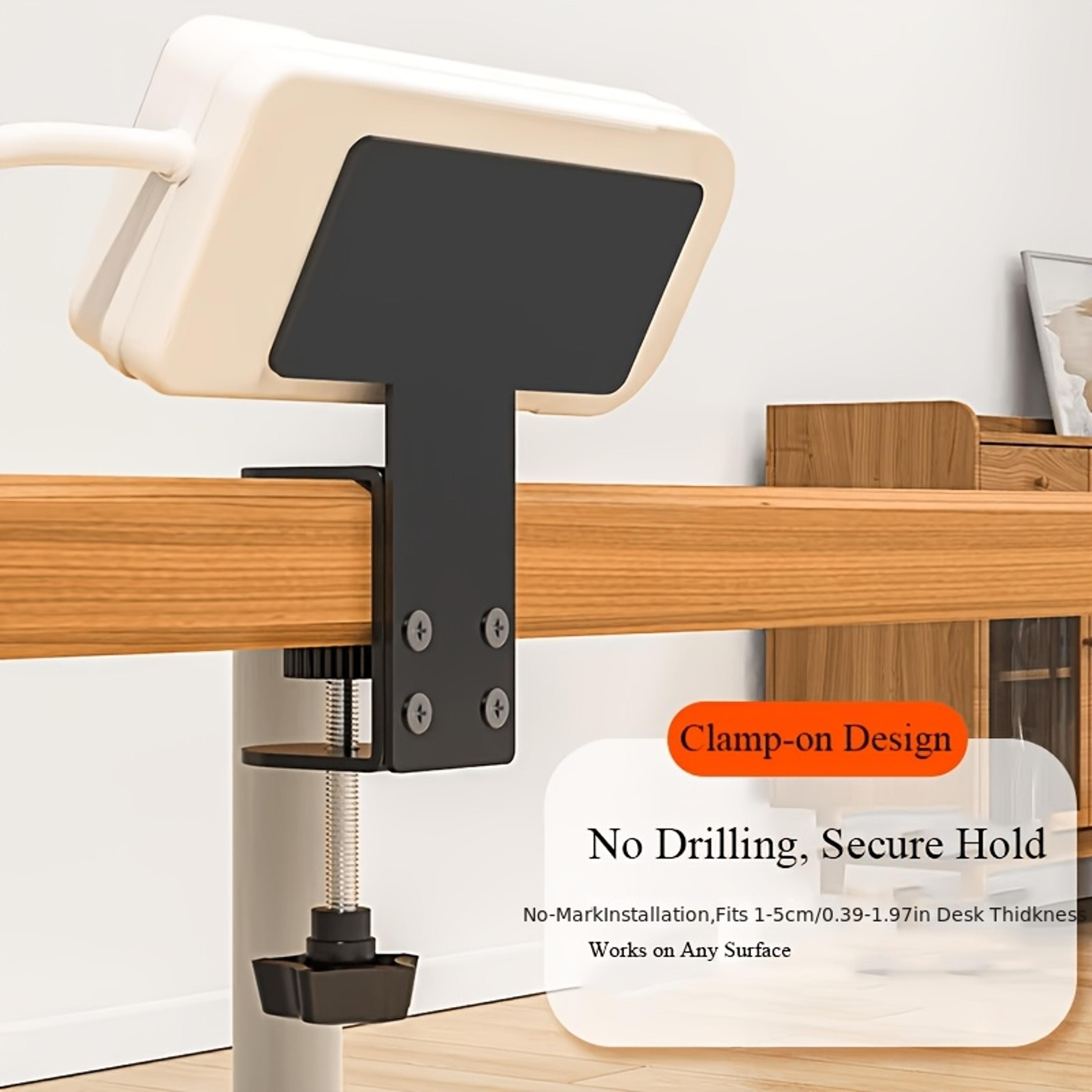 adjustable under desk power strip holder clamp mount cable organizer