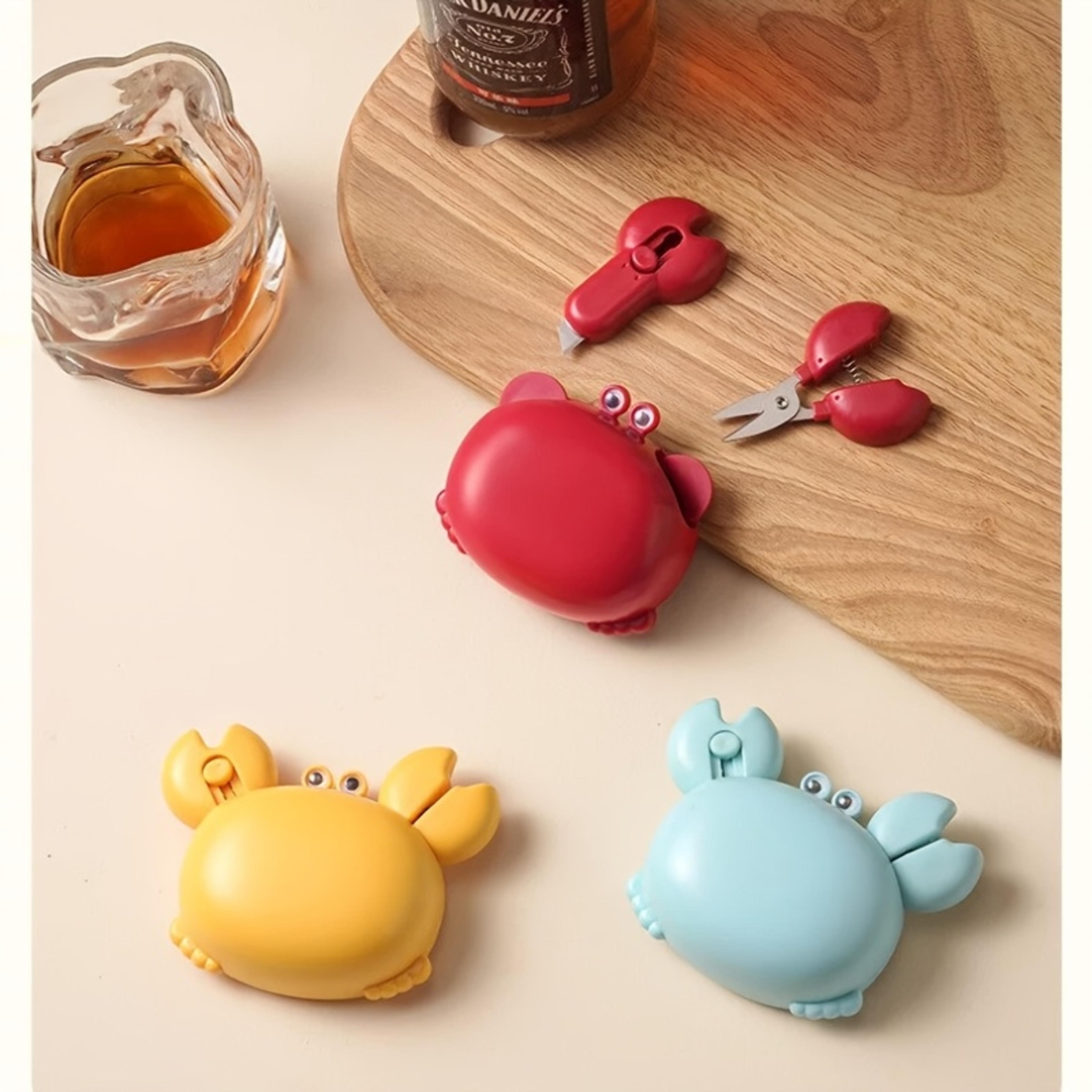 crab bottle opener multifunctional kitchen gadget magnetic fridge tool