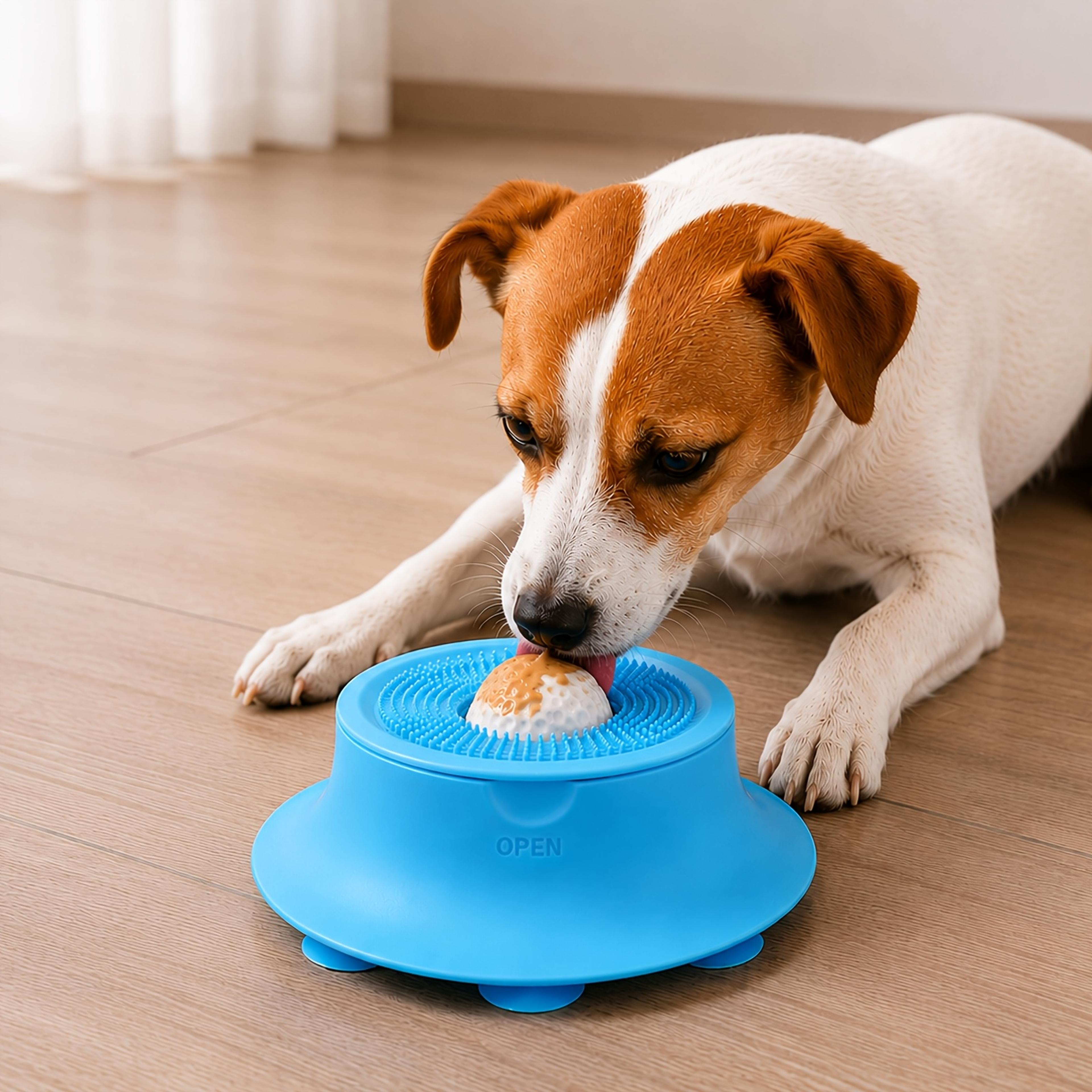 silicone dog lick mat slow feeder bowl with strong suction for puppies