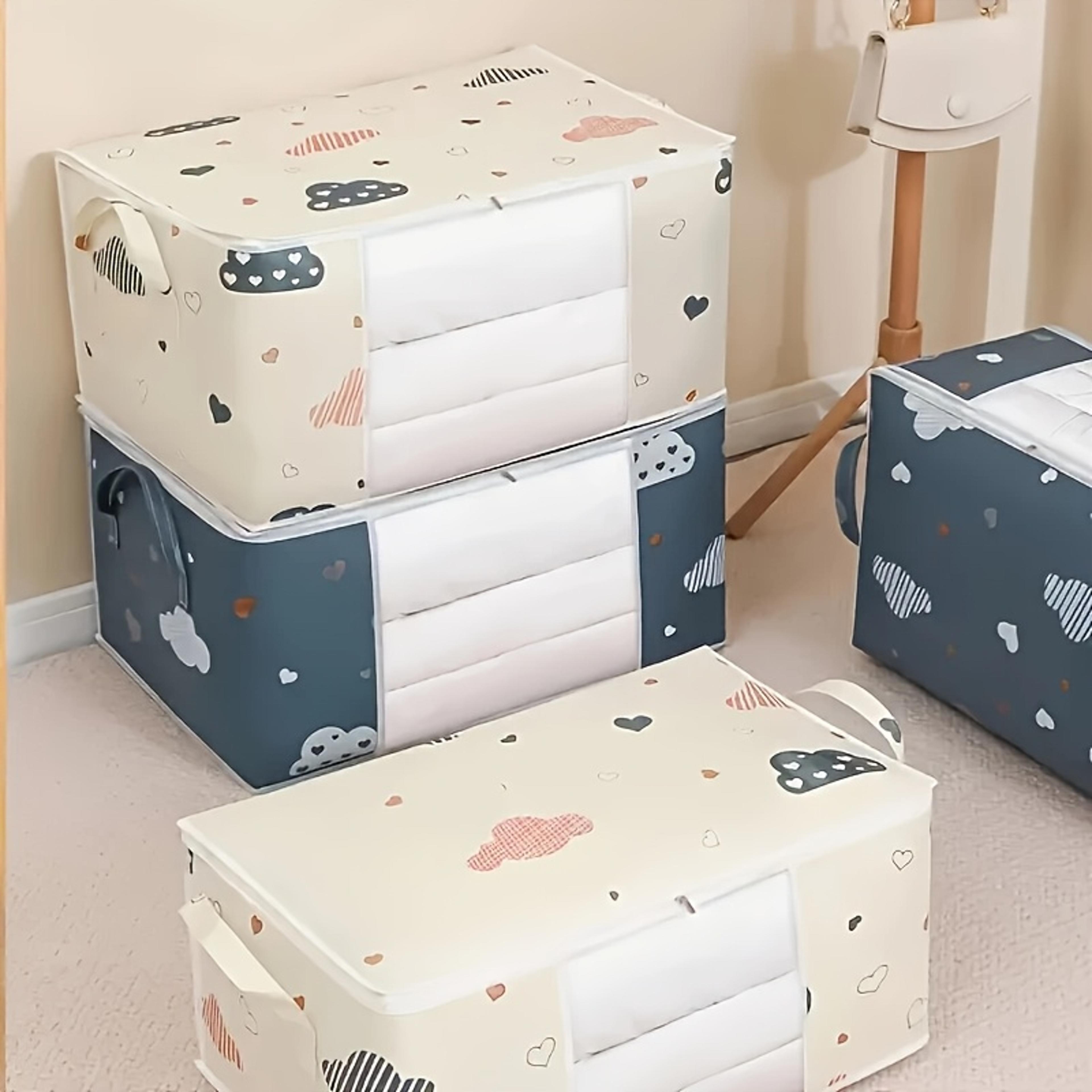 clear view underbed storage bag for clothes quilt and bedding organization
